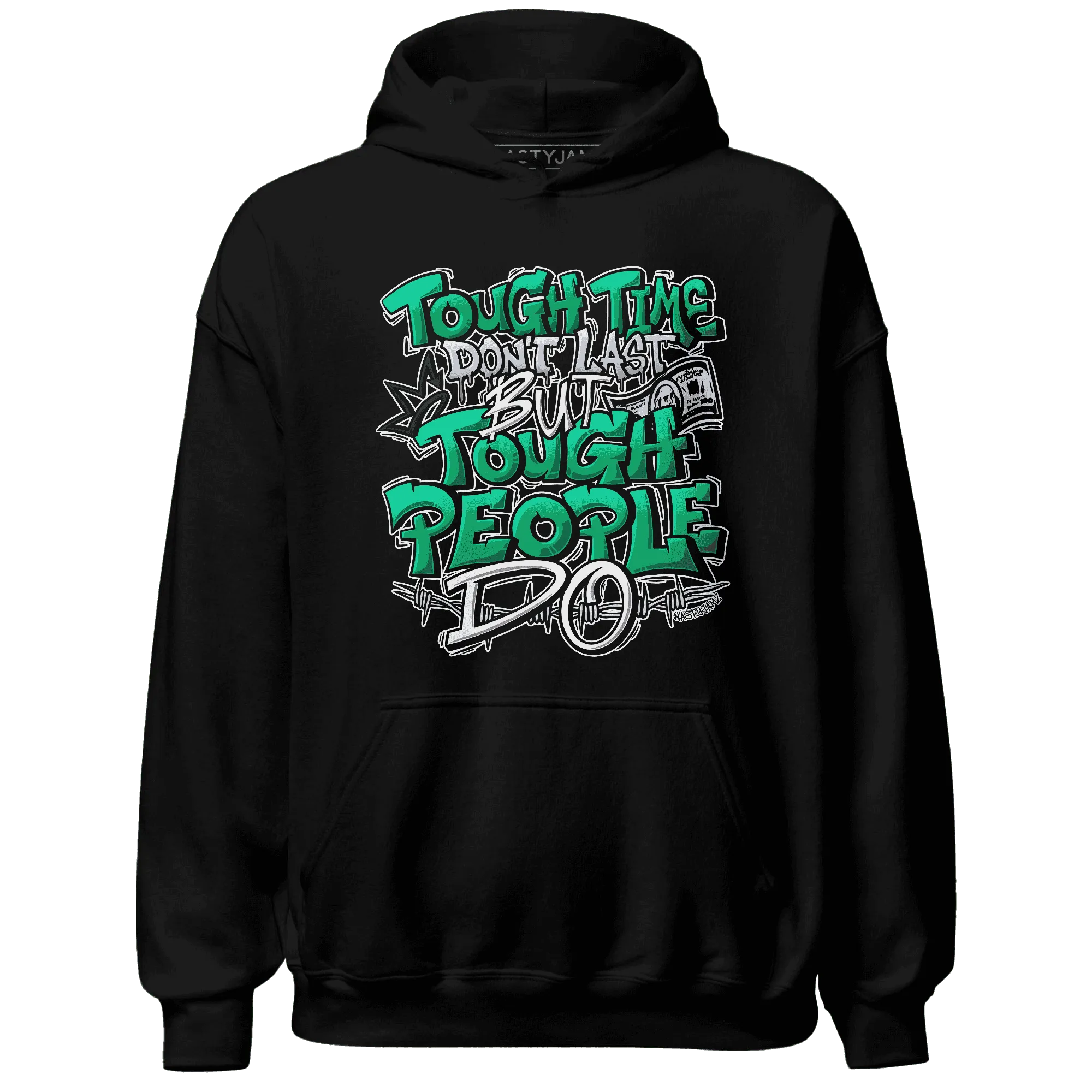 Lucky-Green-5s-Hoodie-Match-Tough-People-Never-Fall