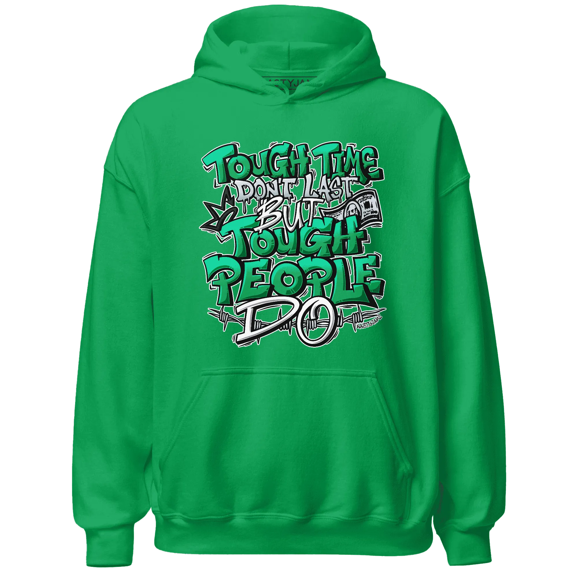 Lucky-Green-5s-Hoodie-Match-Tough-People-Never-Fall