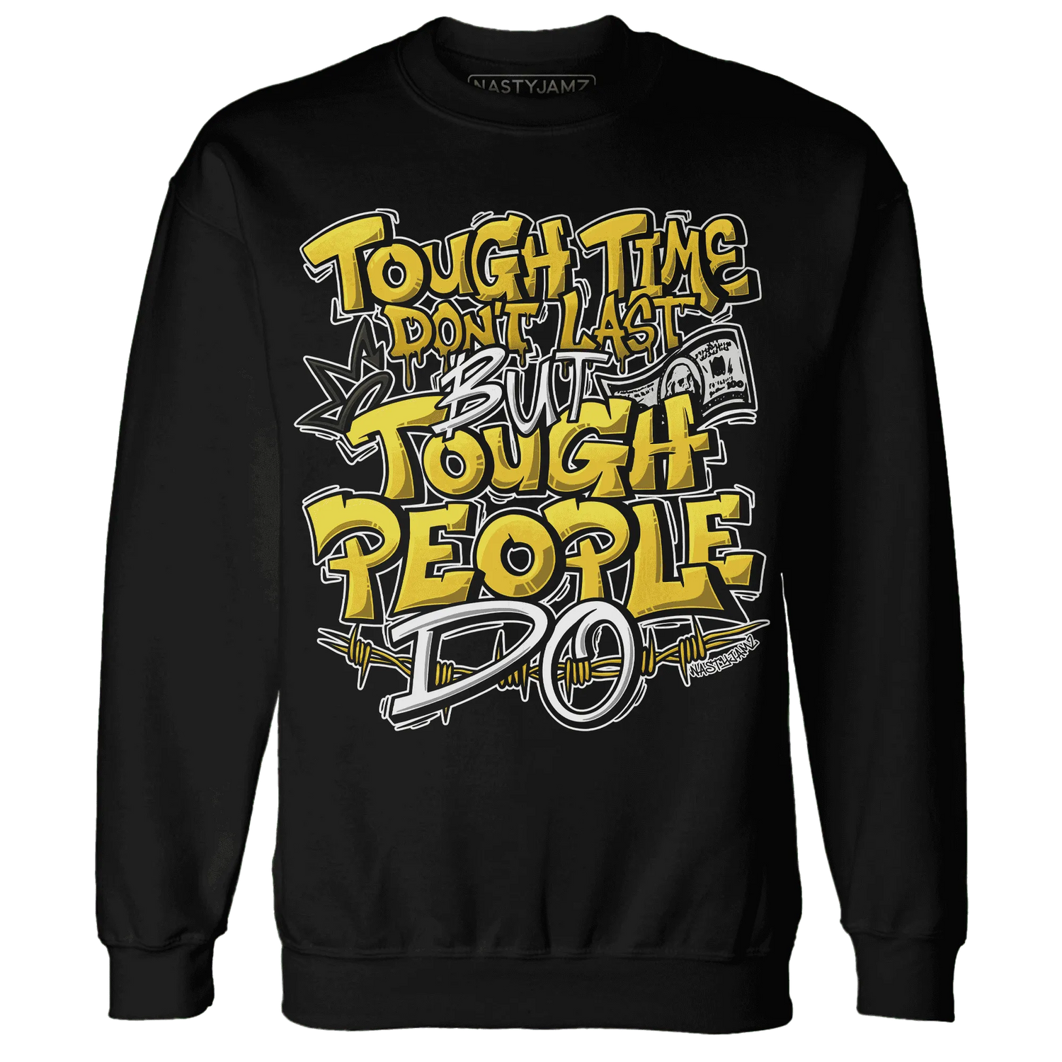Yellow-Ochre-6s-Sweatshirt-Match-Tough-People-Never-Fall