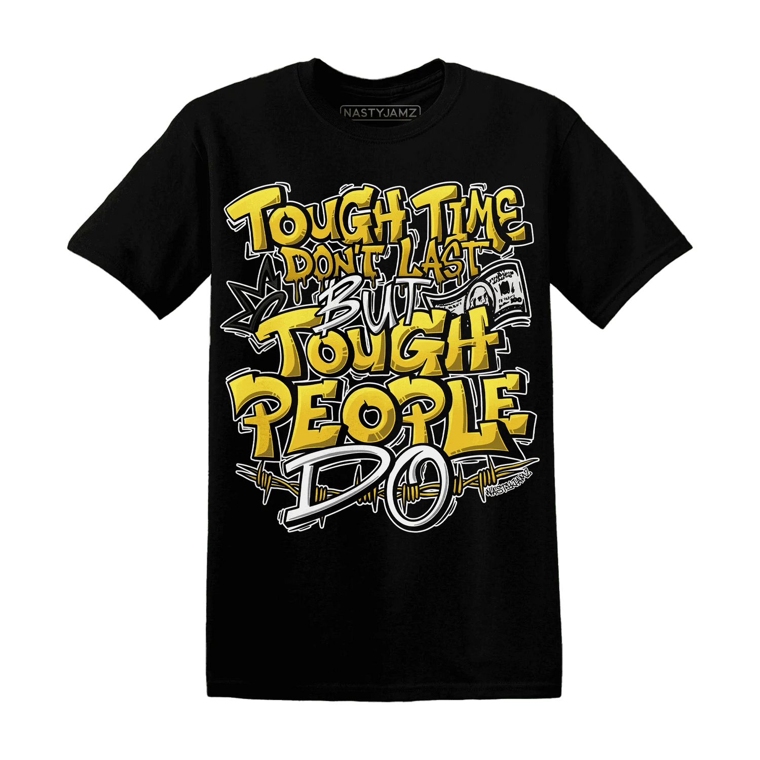 Yellow-Ochre-6s-T-Shirt-Match-Tough-People-Never-Fall