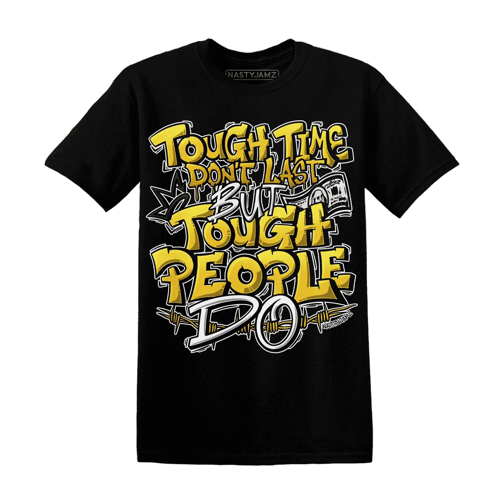 Yellow-Ochre-6s-T-Shirt-Match-Tough-People-Never-Fall