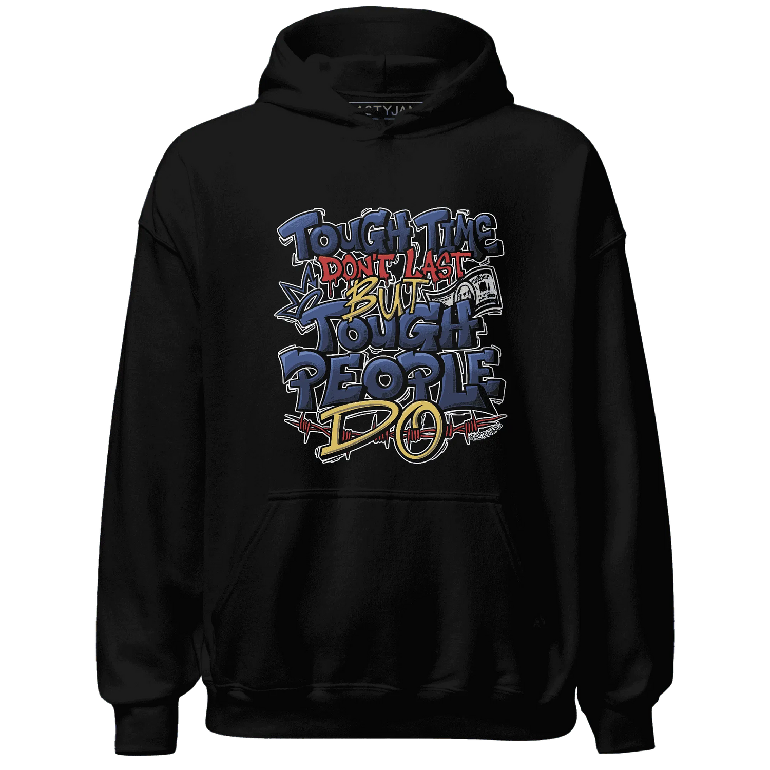 VaporMax-Air-Plus-Midnight-Navy-Gold-Black-NastyJamz-Hoodie-Match-Tough-People-Never-Fall