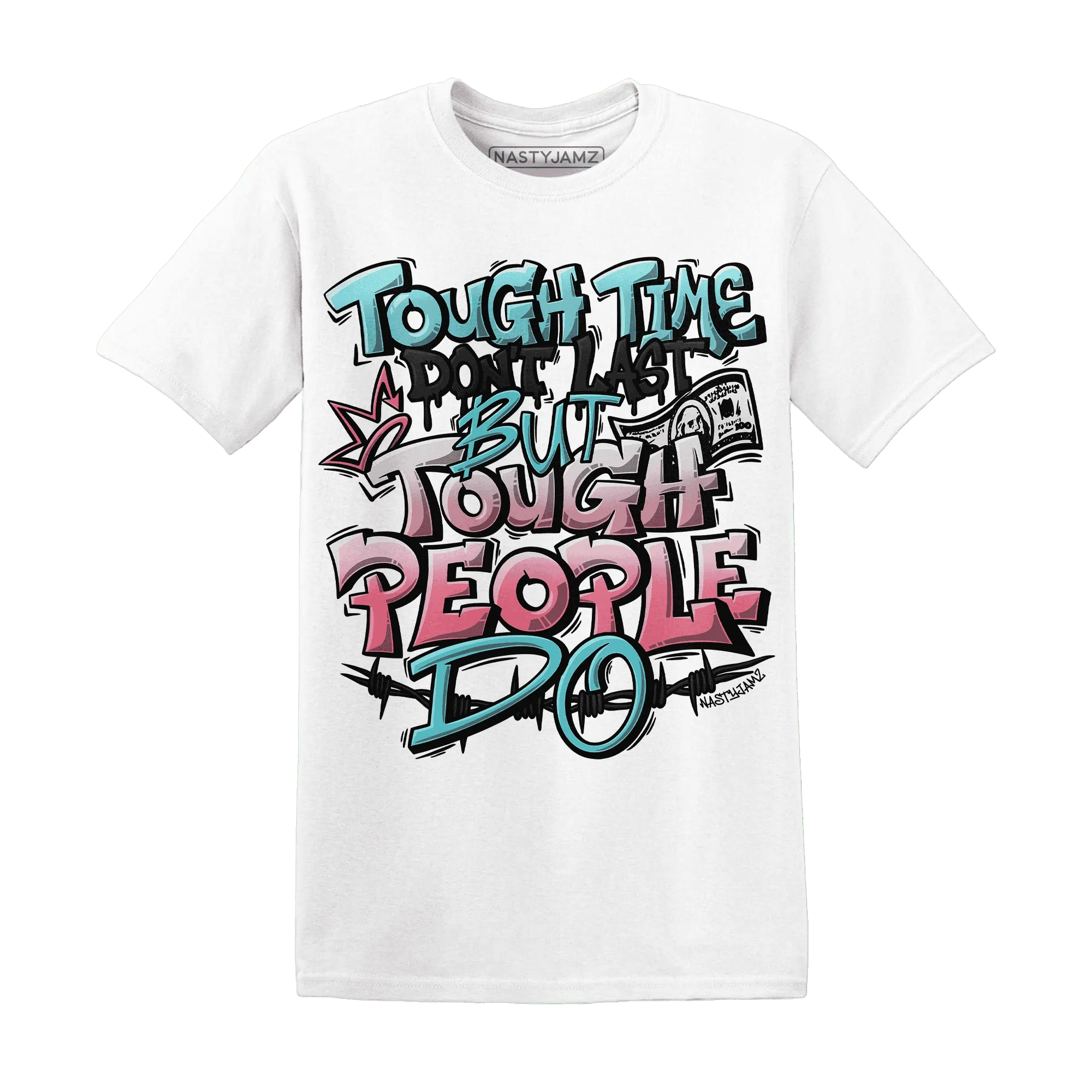 NastyJamz-VaporMax-Plus-South-Beach-T-Shirt-Match-Tough-People-Never-Fall