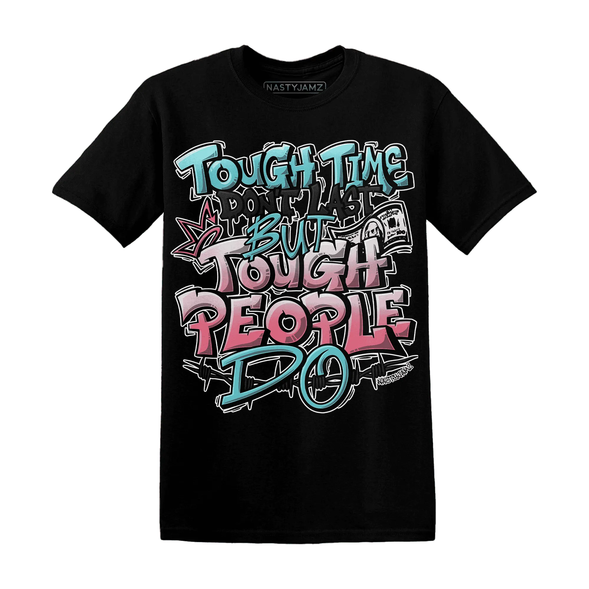 NastyJamz-VaporMax-Plus-South-Beach-T-Shirt-Match-Tough-People-Never-Fall