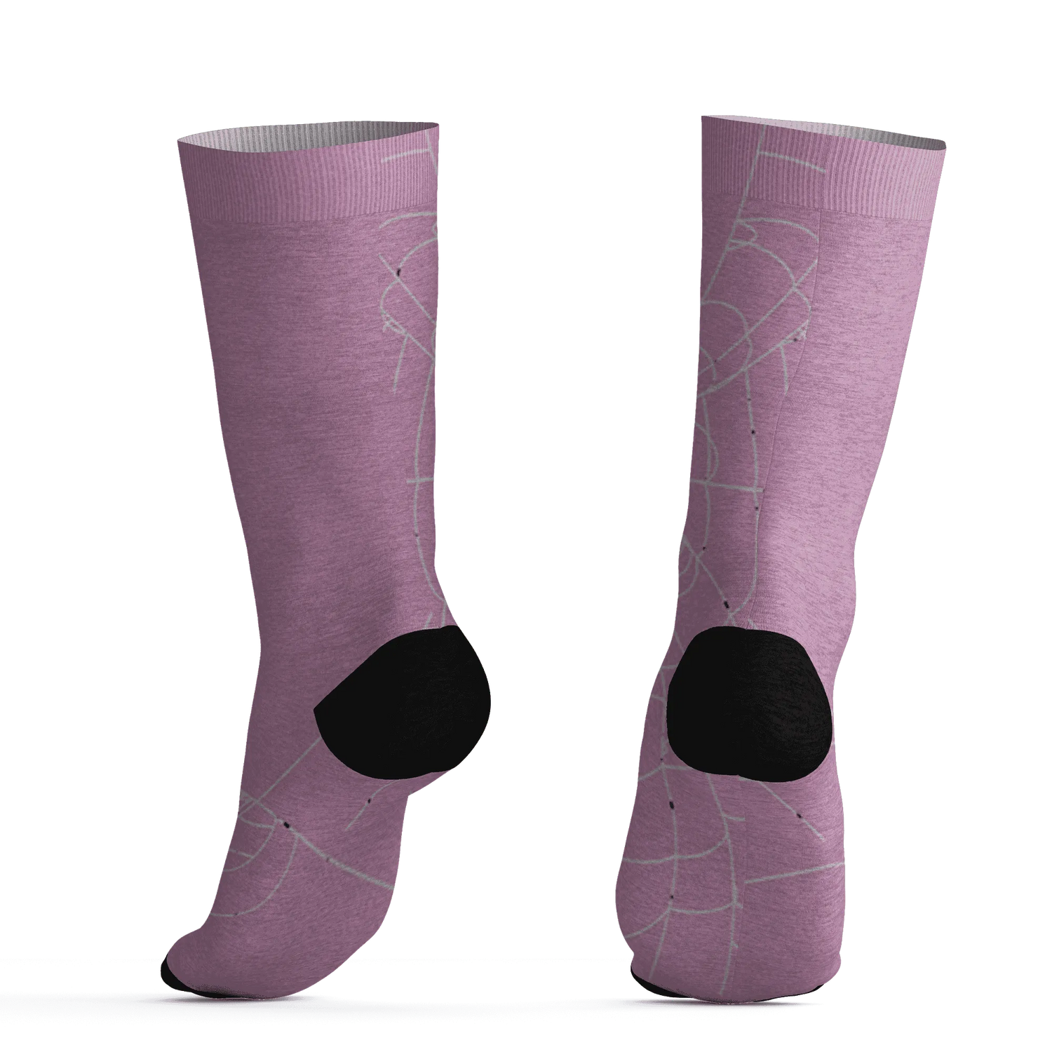 Orchid-Neutral-Grey-Black-White-4s-NastyJamz-Socks-Match-Trick-Or-Treat-3D