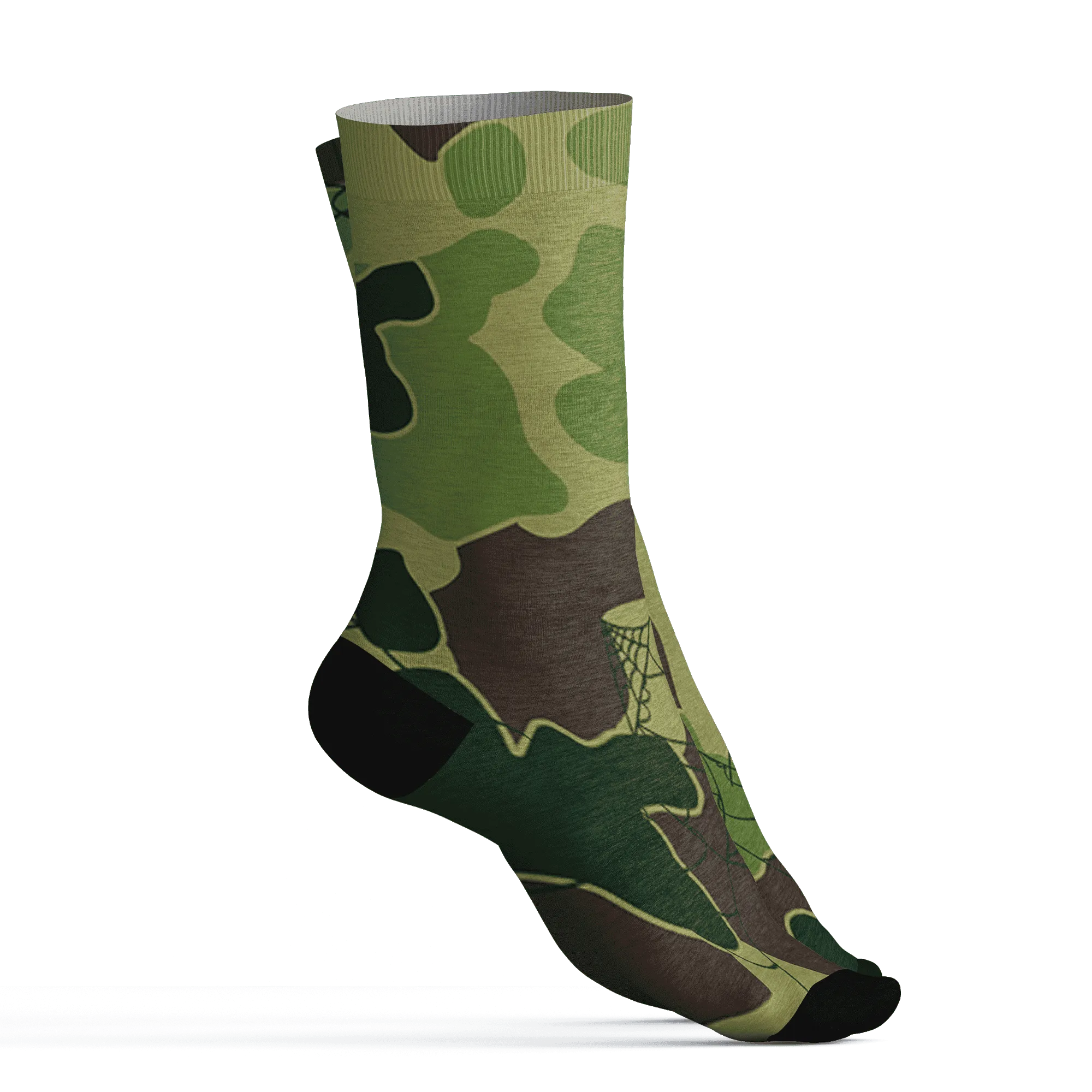 AM-90-Dark-Sage-Solar-Red-NastyJamz-Socks-Match-Trick-Or-Treat-3D