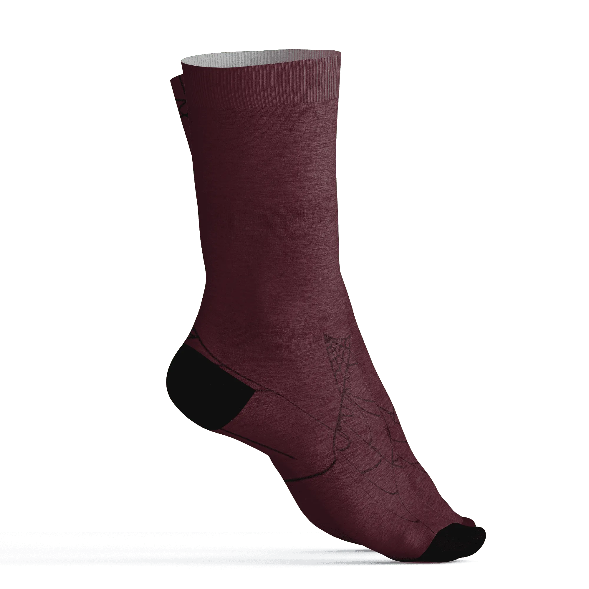 VaporMax-Night-Maron-Burgundy-NastyJamz-Socks-Match-Trick-Or-Treat-3D