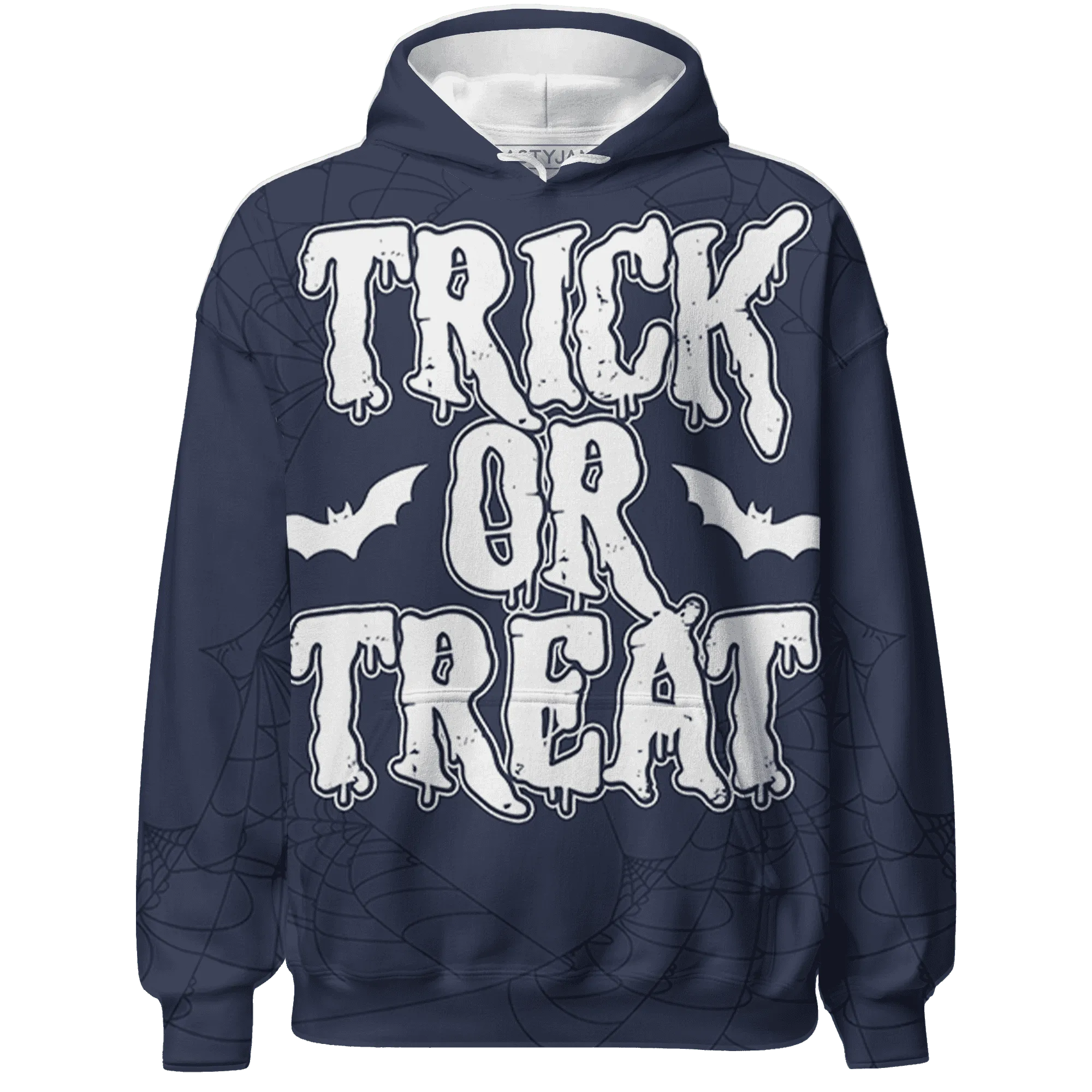 VaporMax-Plus-Midnight-Navy-White-Metallic-Silver-NastyJamz-Hoodie-Match-Trick-Or-Treat-3D