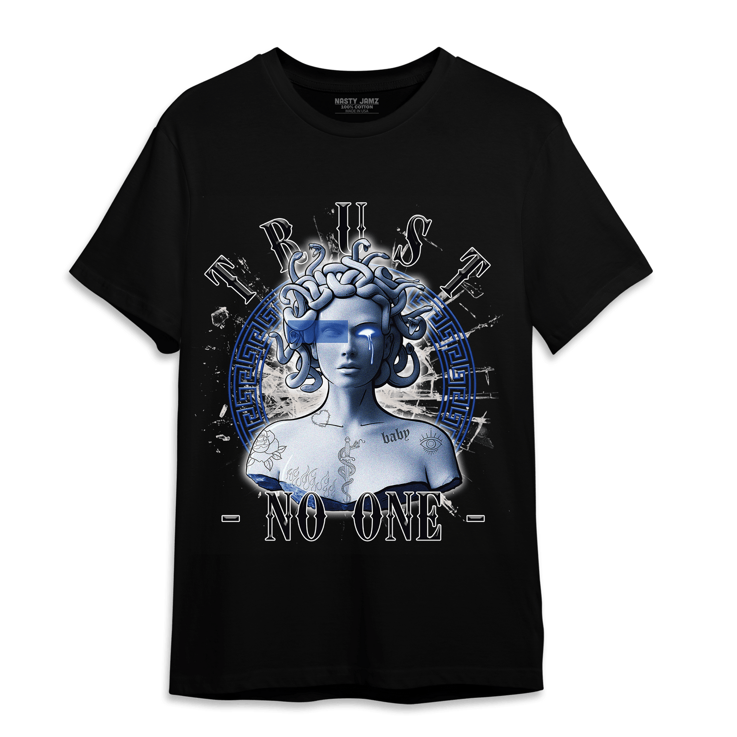 Air Max 1 86 Royal T Shirt Match Trust No One Medusa - NastyJamz