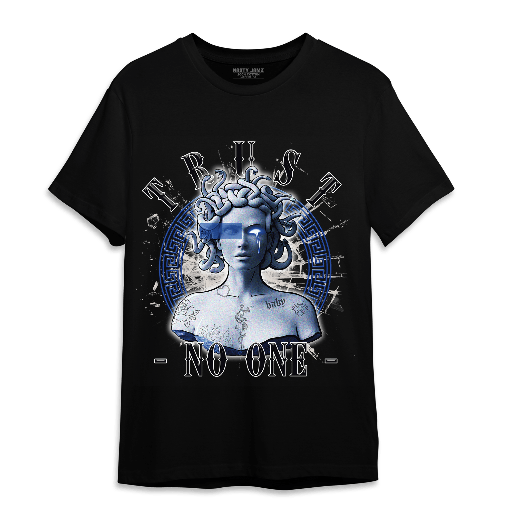 Air Max 1 86 Royal T Shirt Match Trust No One Medusa - NastyJamz