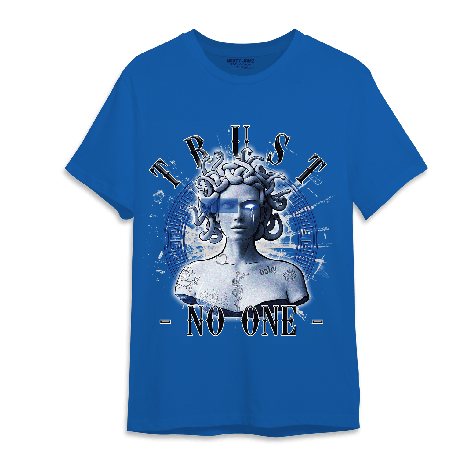 Air Max 1 86 Royal T Shirt Match Trust No One Medusa - NastyJamz