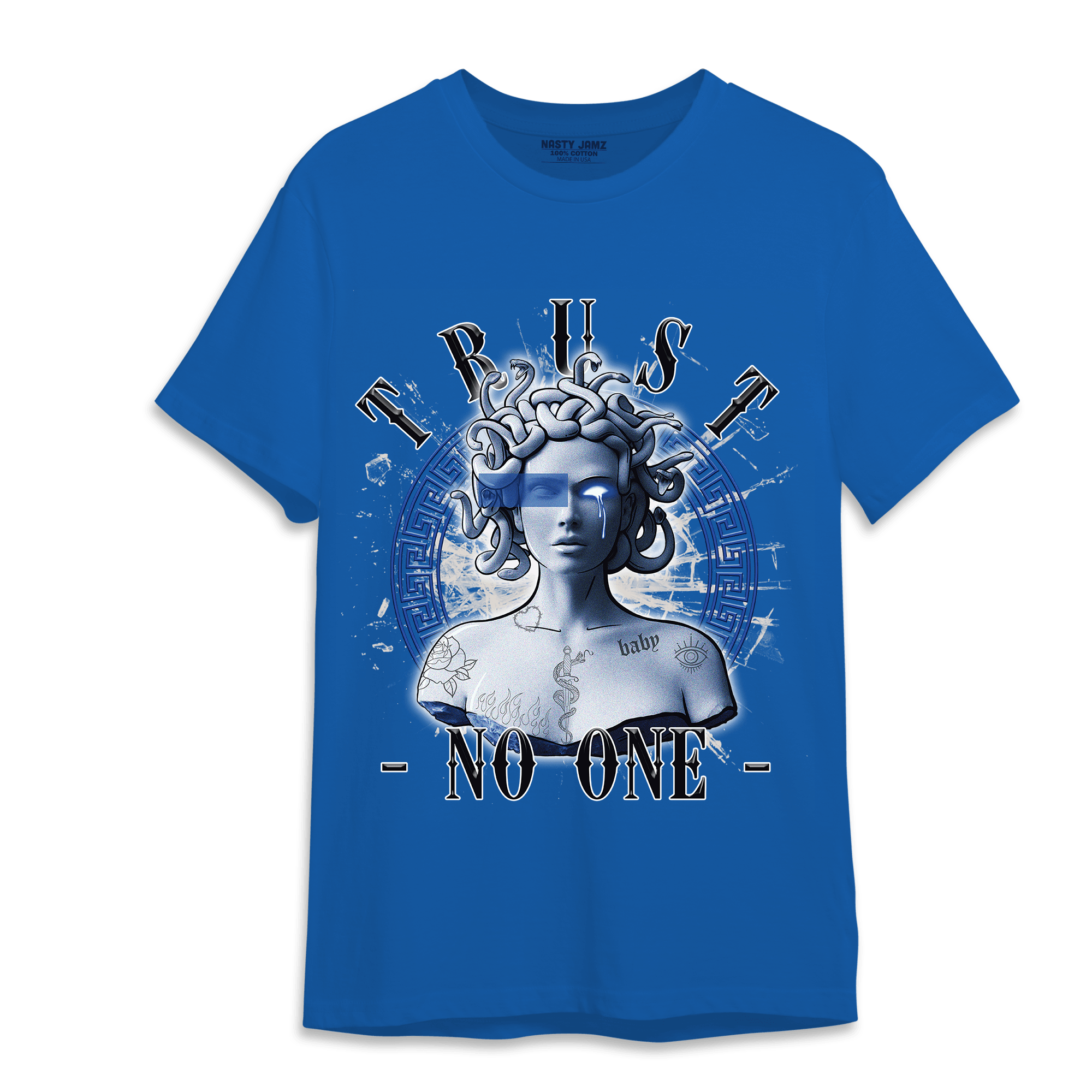Air Max 1 86 Royal T Shirt Match Trust No One Medusa - NastyJamz