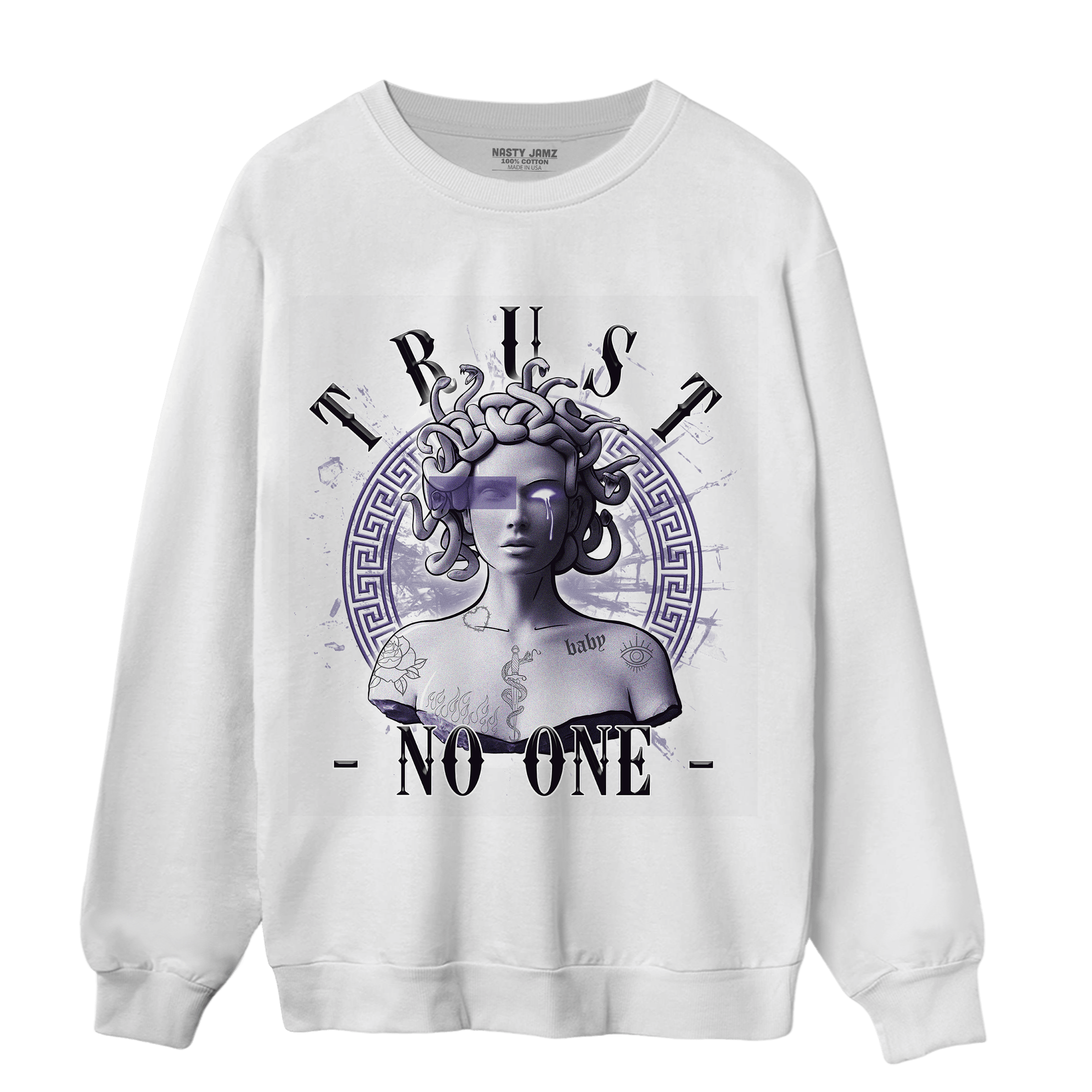 Dunk Low Plum Sweatshirt Match Trust No One Medusa - NastyJamz