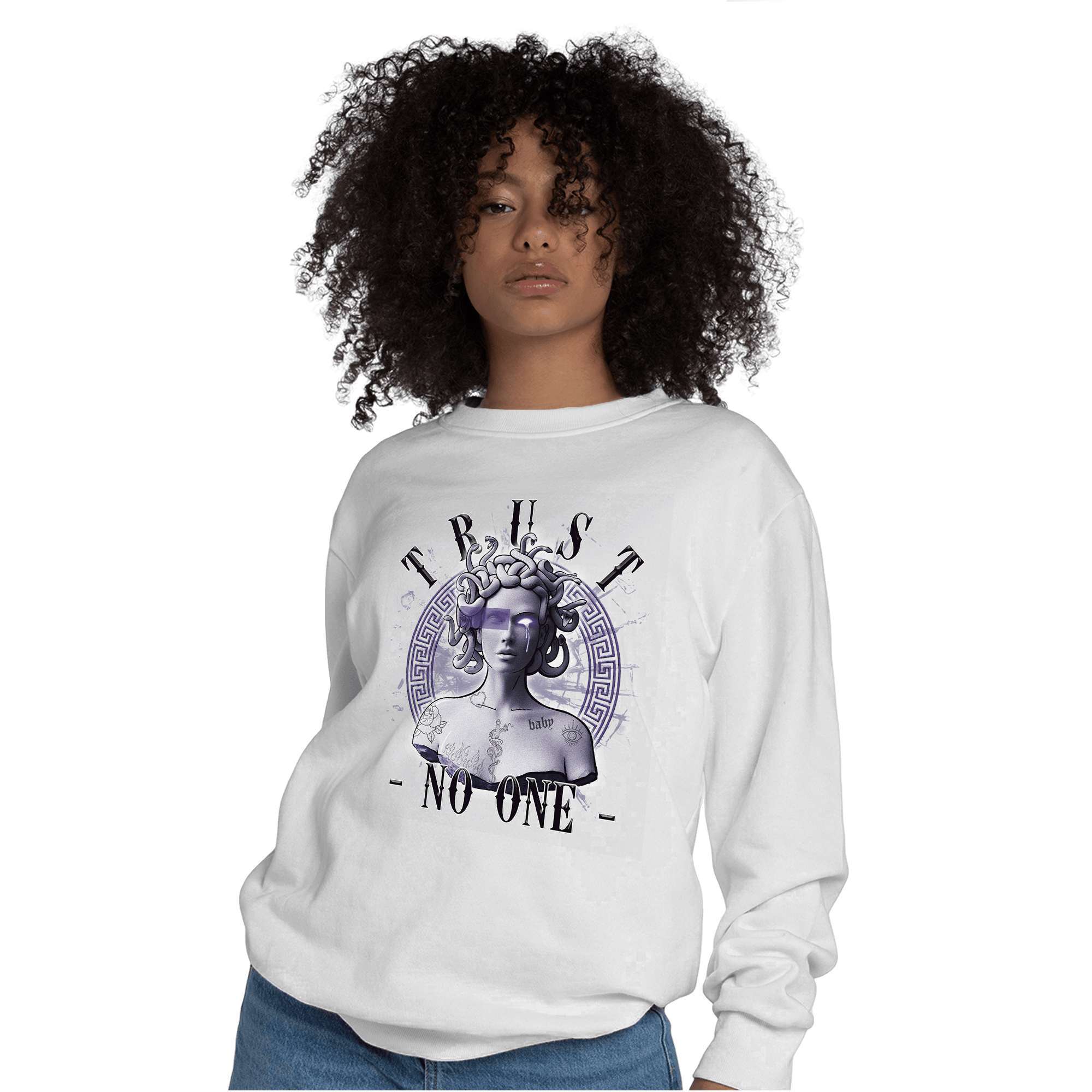 Dunk Low Plum Sweatshirt Match Trust No One Medusa - NastyJamz