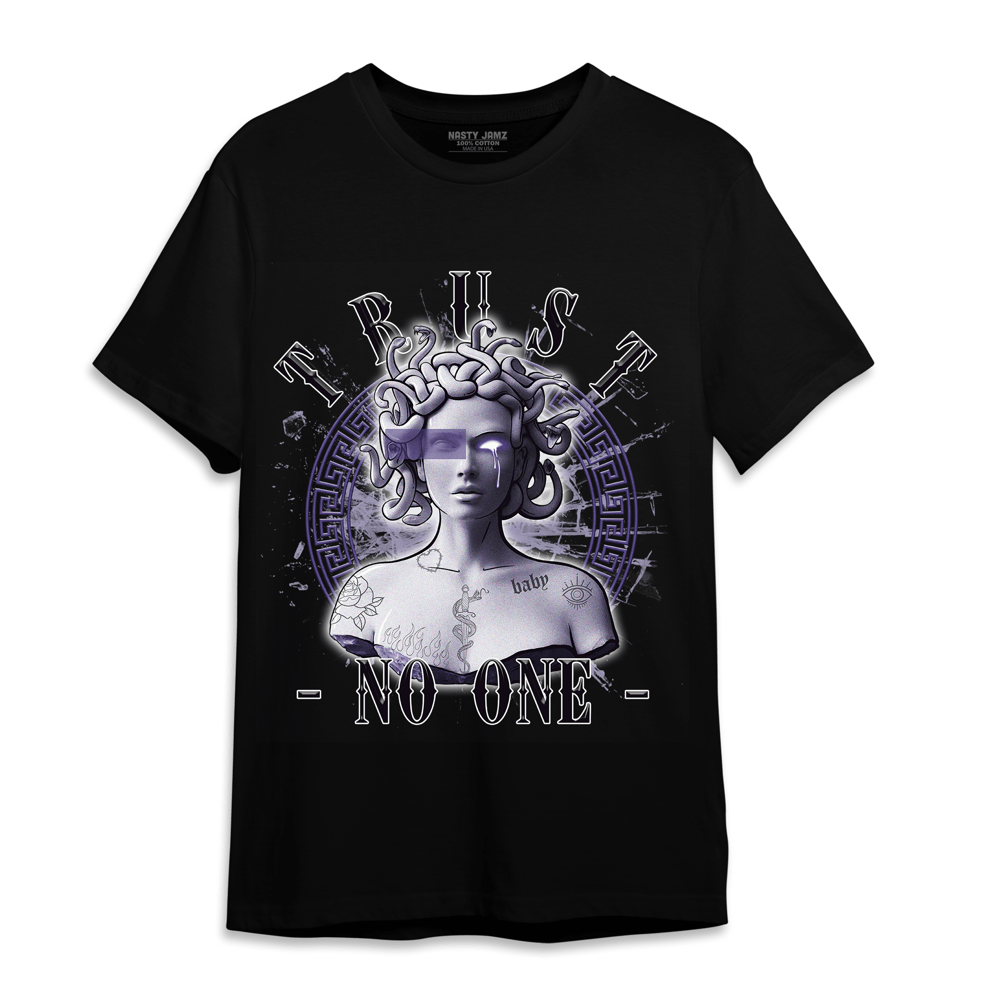 Dunk Low Plum T Shirt Match Trust No One Medusa - NastyJamz