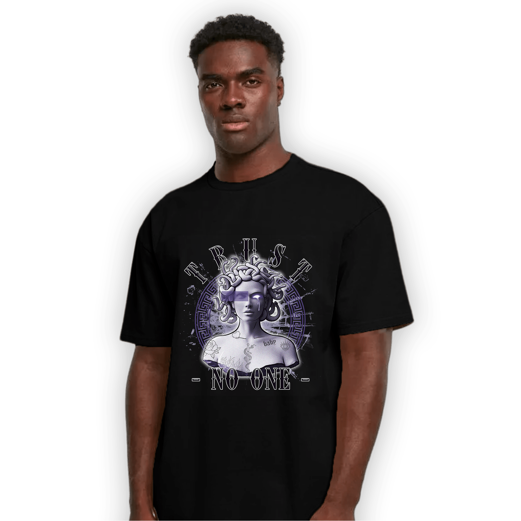Dunk Low Plum T Shirt Match Trust No One Medusa - NastyJamz