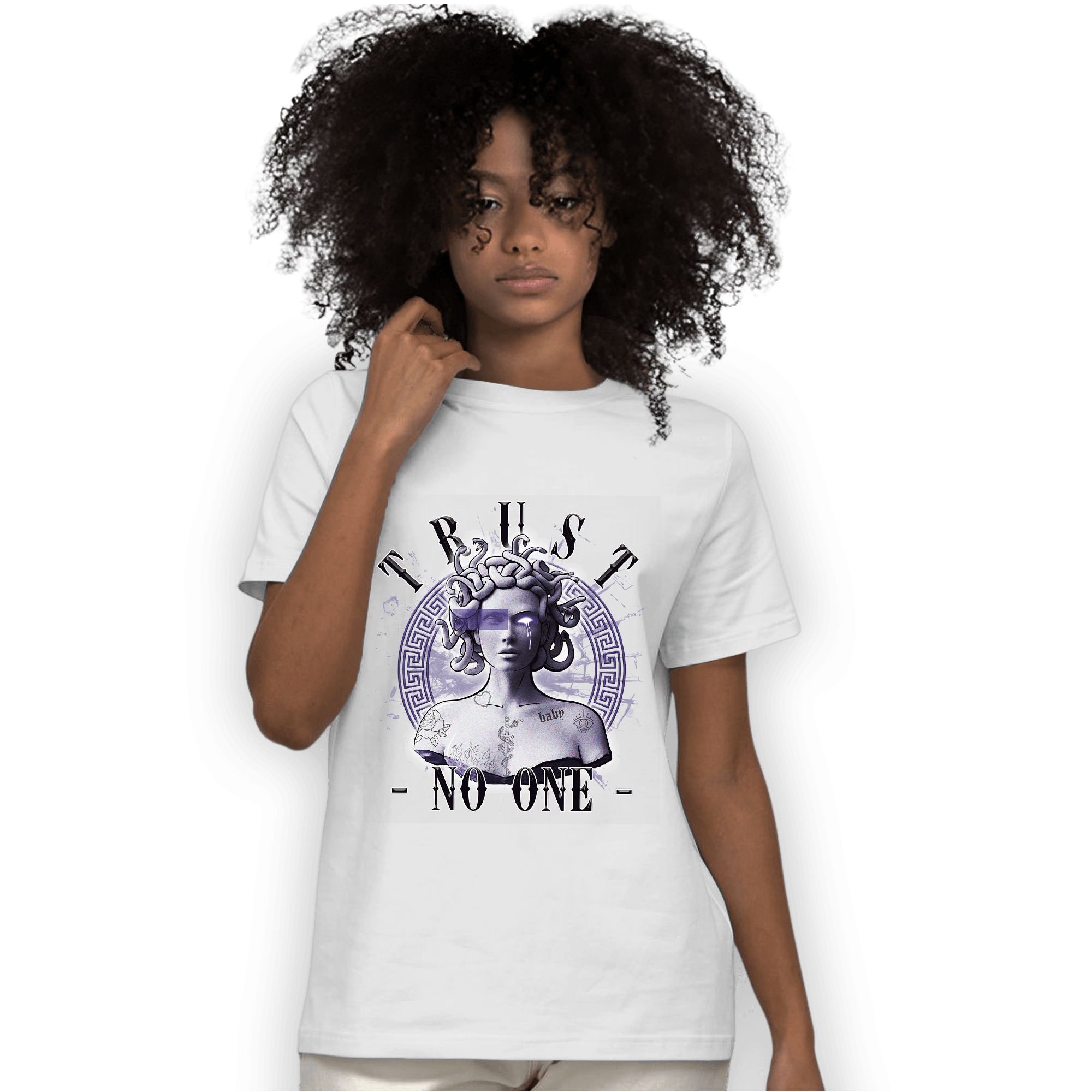 Dunk Low Plum T Shirt Match Trust No One Medusa - NastyJamz