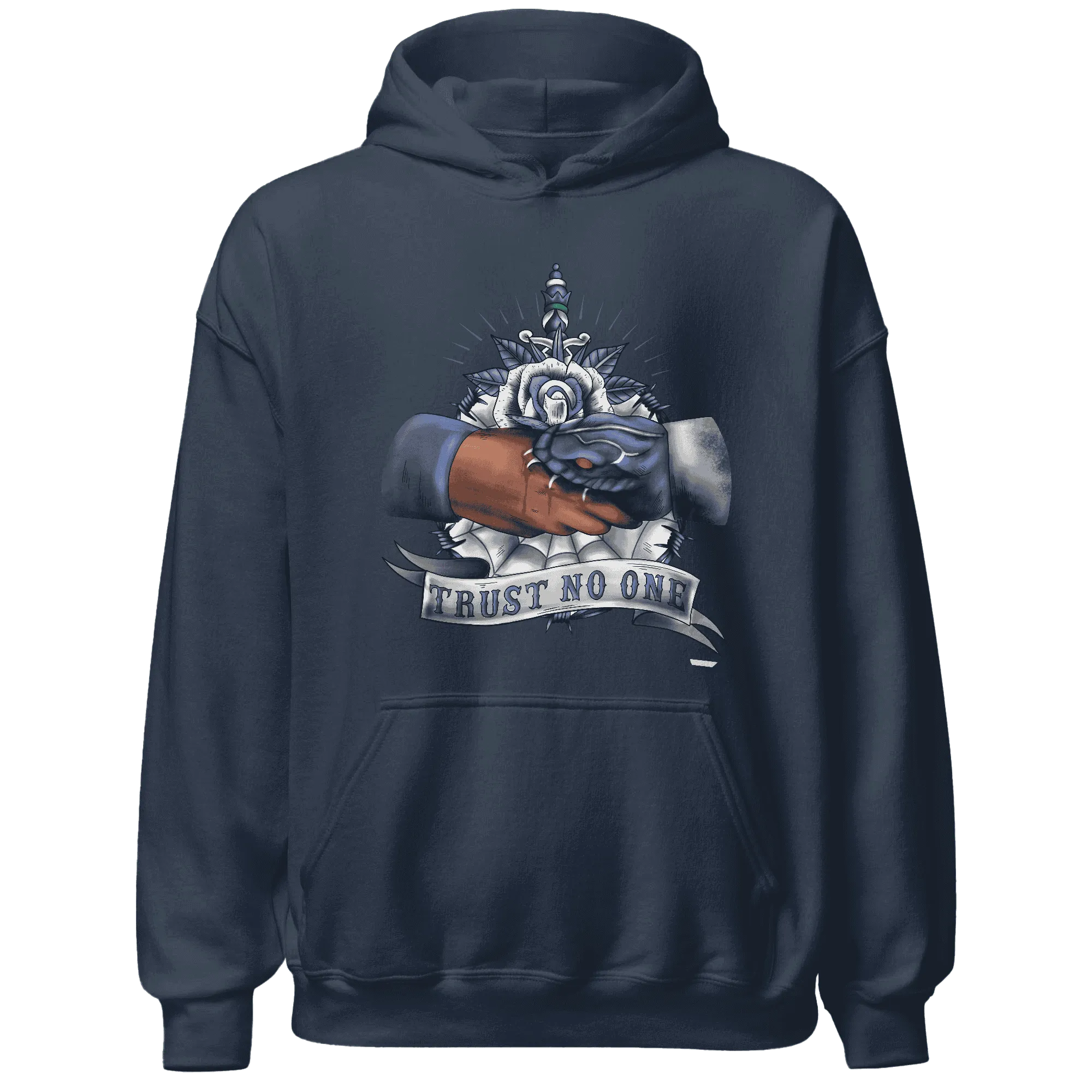 Low-Diffused-Blue-11s-Hoodie-Match-Trust-No-One-Old-School