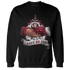 High White Team Red 1s Sweatshirt Match Trust No One Old School - NastyJamz