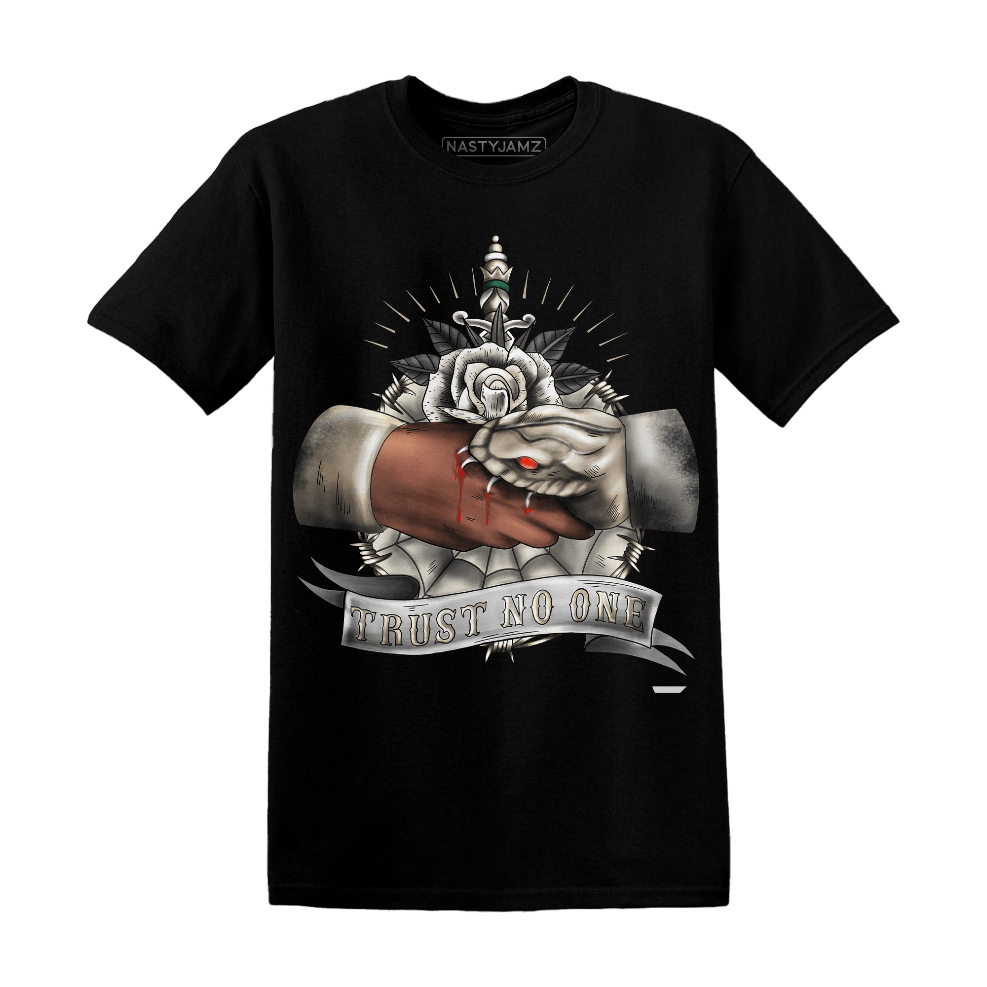 Latte 1s T Shirt Match Trust No One Old School - NastyJamz