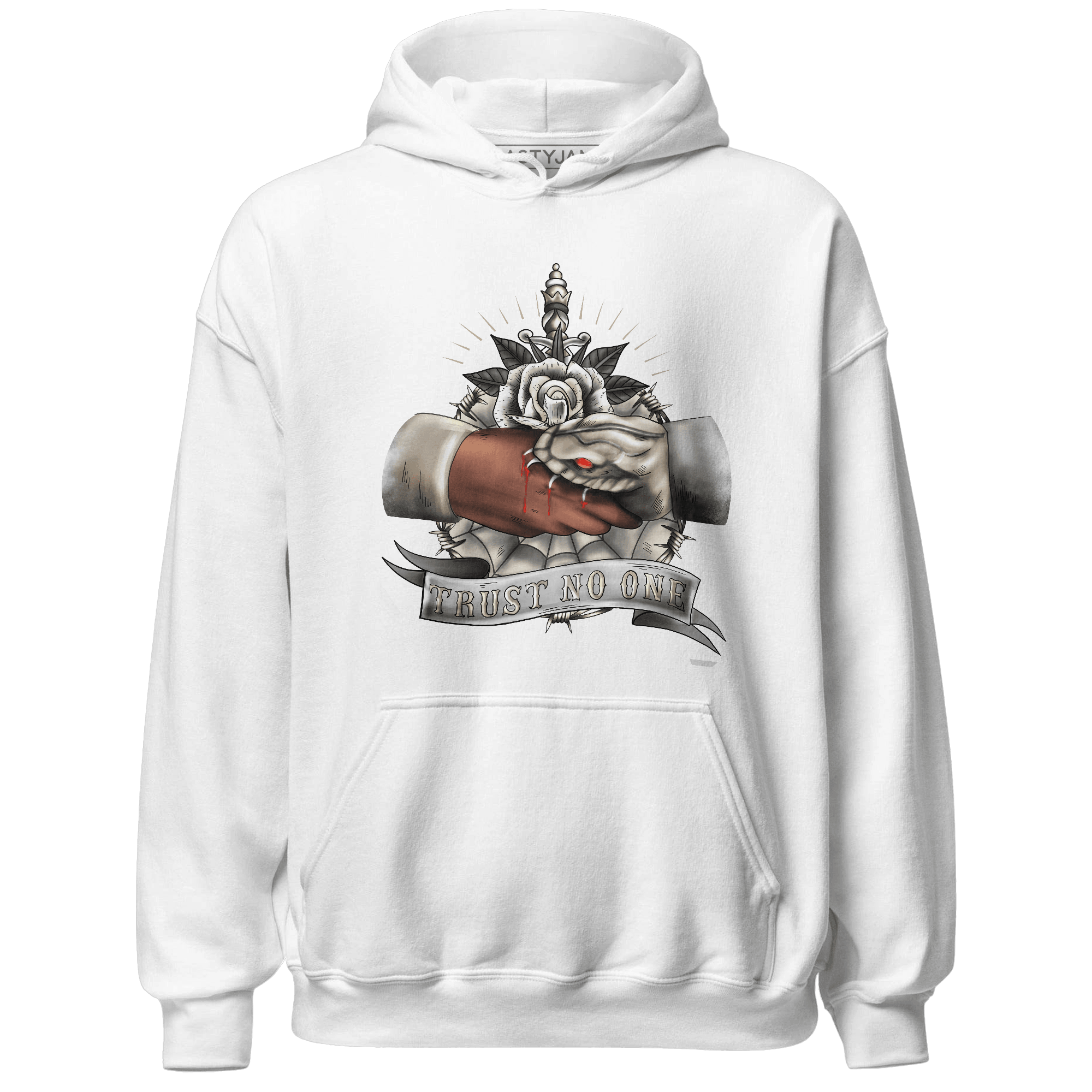 Latte 1s Hoodie Match Trust No One Old School - NastyJamz