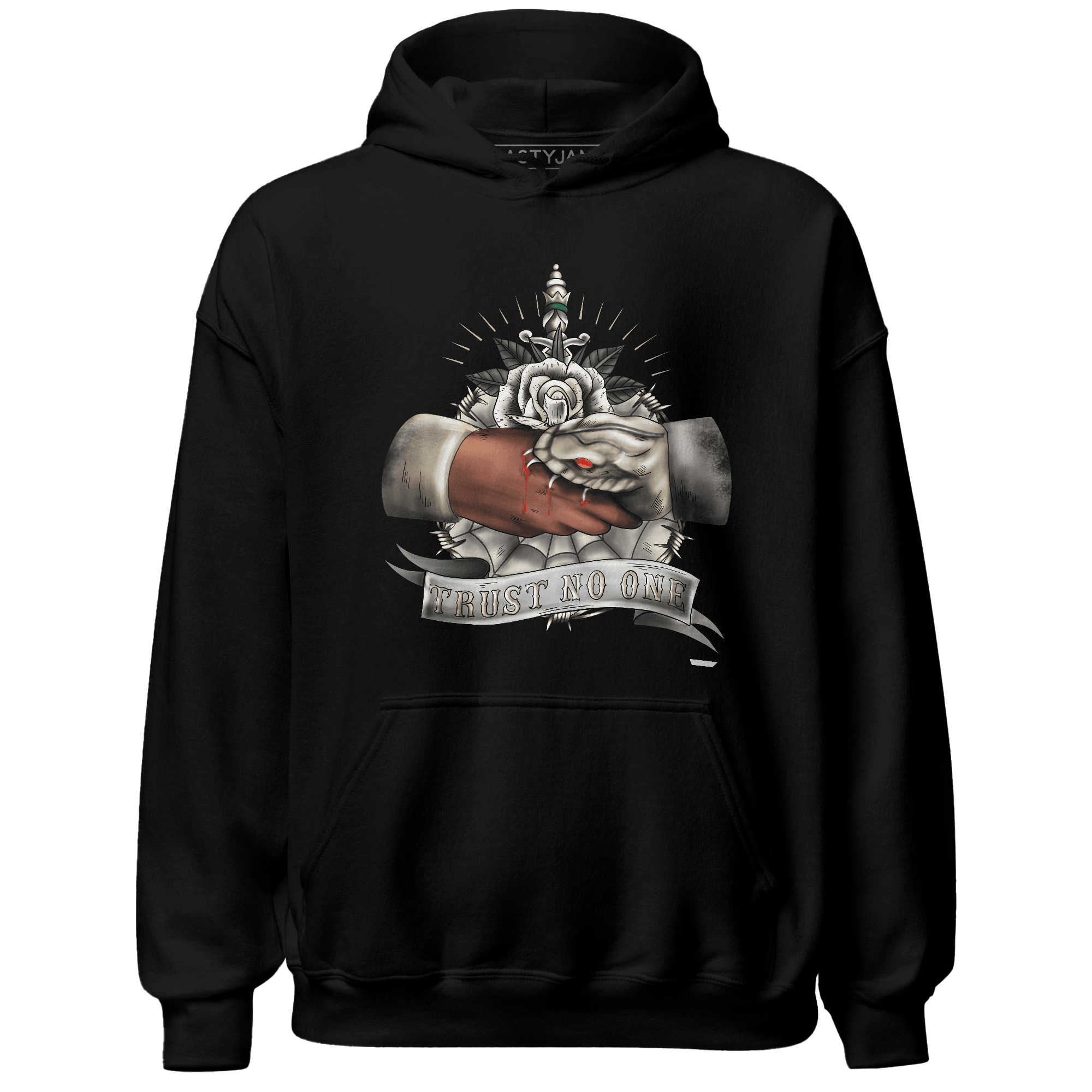 Latte 1s Hoodie Match Trust No One Old School - NastyJamz
