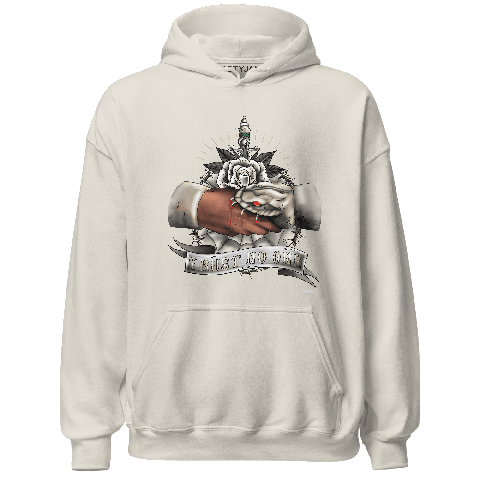 Latte 1s Hoodie Match Trust No One Old School - NastyJamz