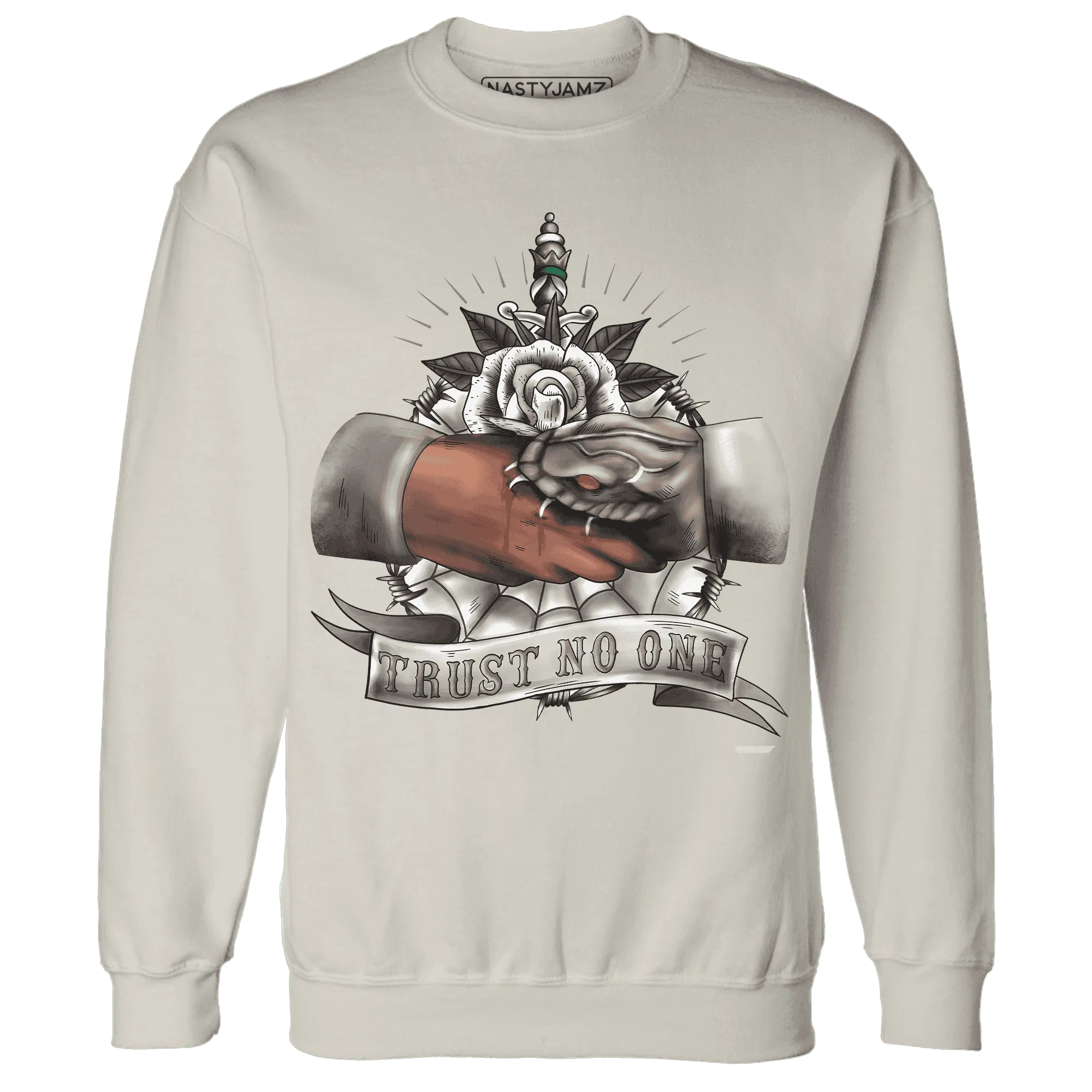 NastyJamz-Low-Mocha-1s-Sweatshirt-Match-Trust-No-One-Old-School