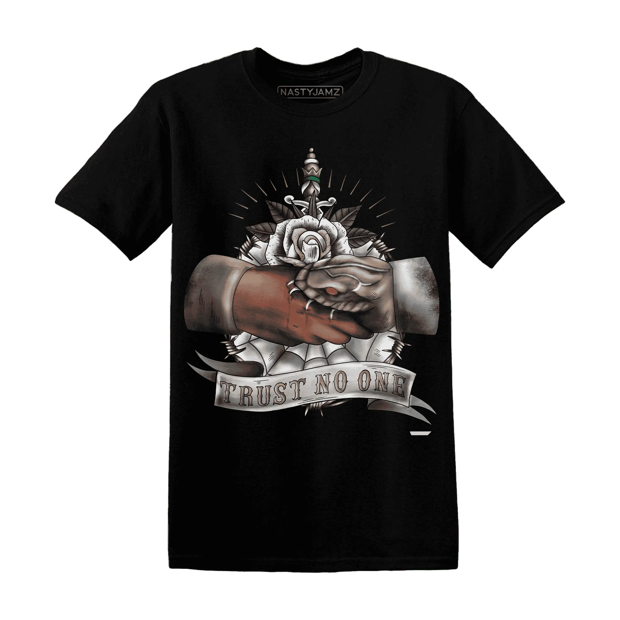 NastyJamz-Low-Mocha-1s-T-Shirt-Match-Trust-No-One-Old-School