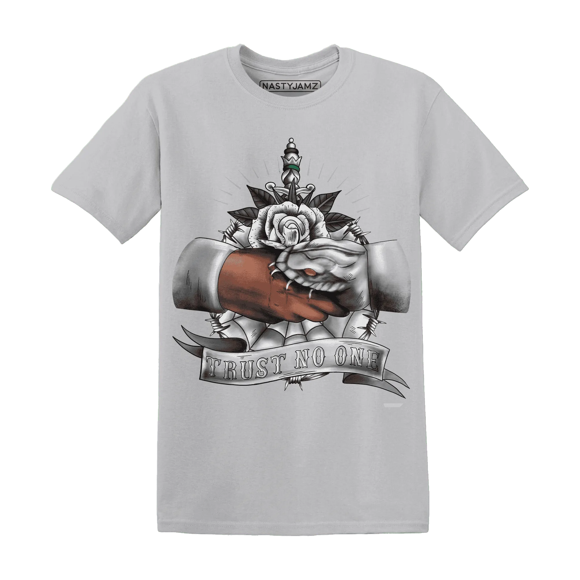 Wolf-Grey-1s-T-Shirt-Match-Trust-No-One-Old-School