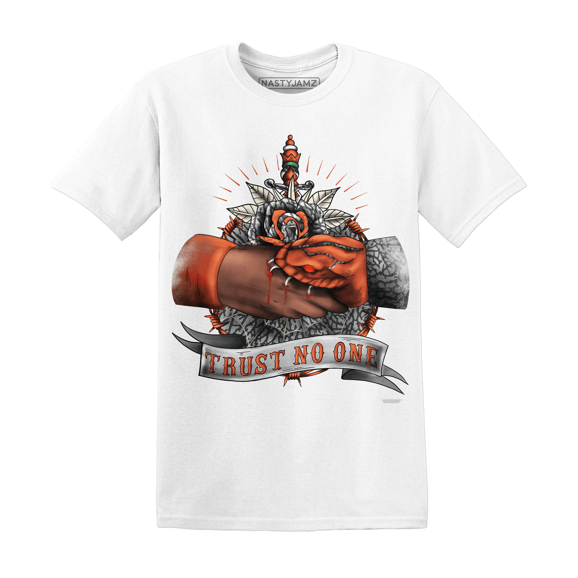 Georgia Peach 3s T Shirt Match Trust No One Old School - NastyJamz