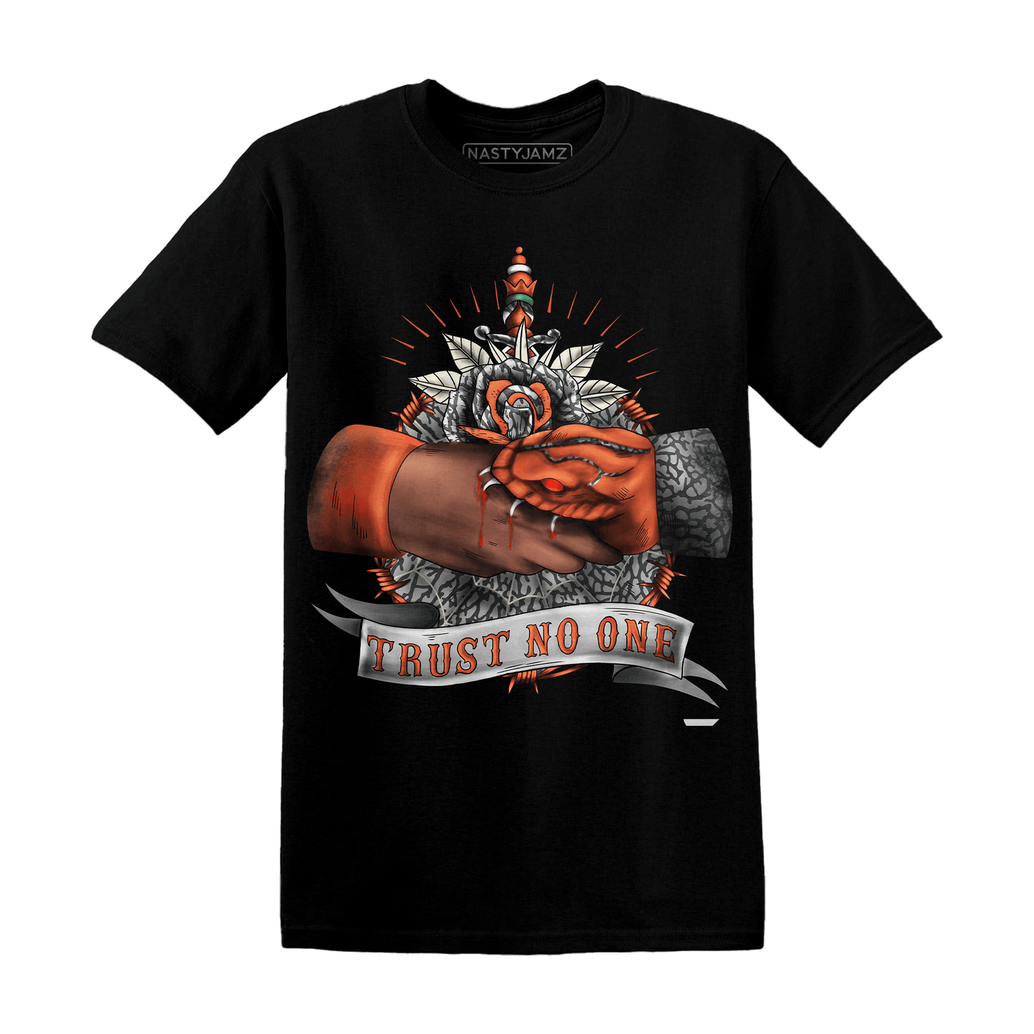 Georgia Peach 3s T Shirt Match Trust No One Old School - NastyJamz