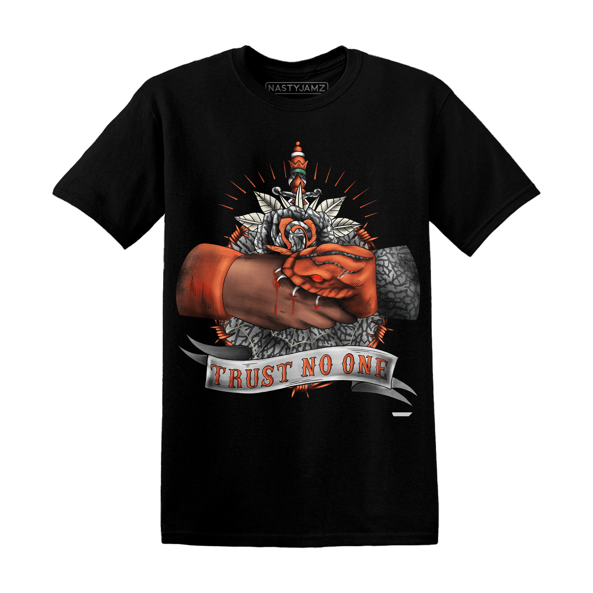 Georgia Peach 3s T Shirt Match Trust No One Old School - NastyJamz