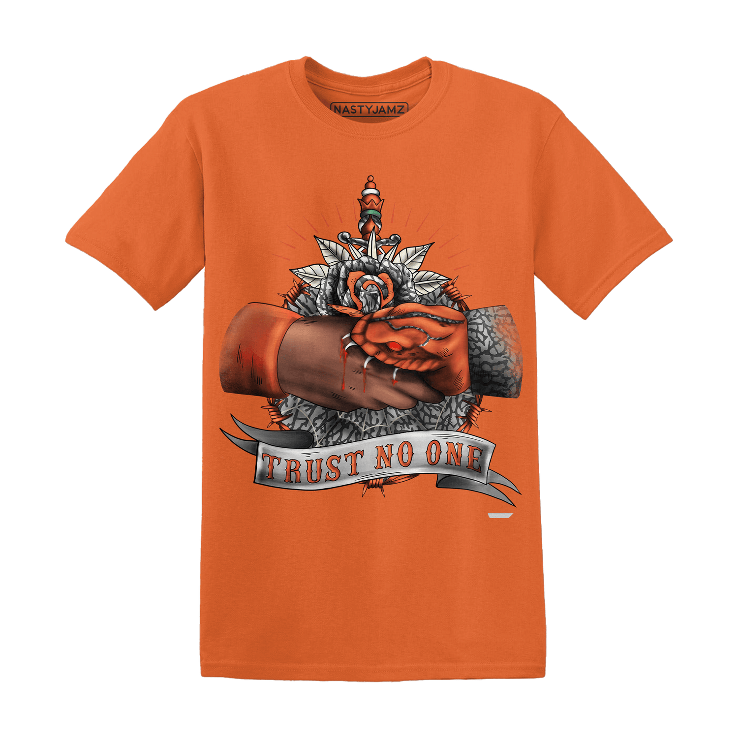 Georgia Peach 3s T Shirt Match Trust No One Old School - NastyJamz