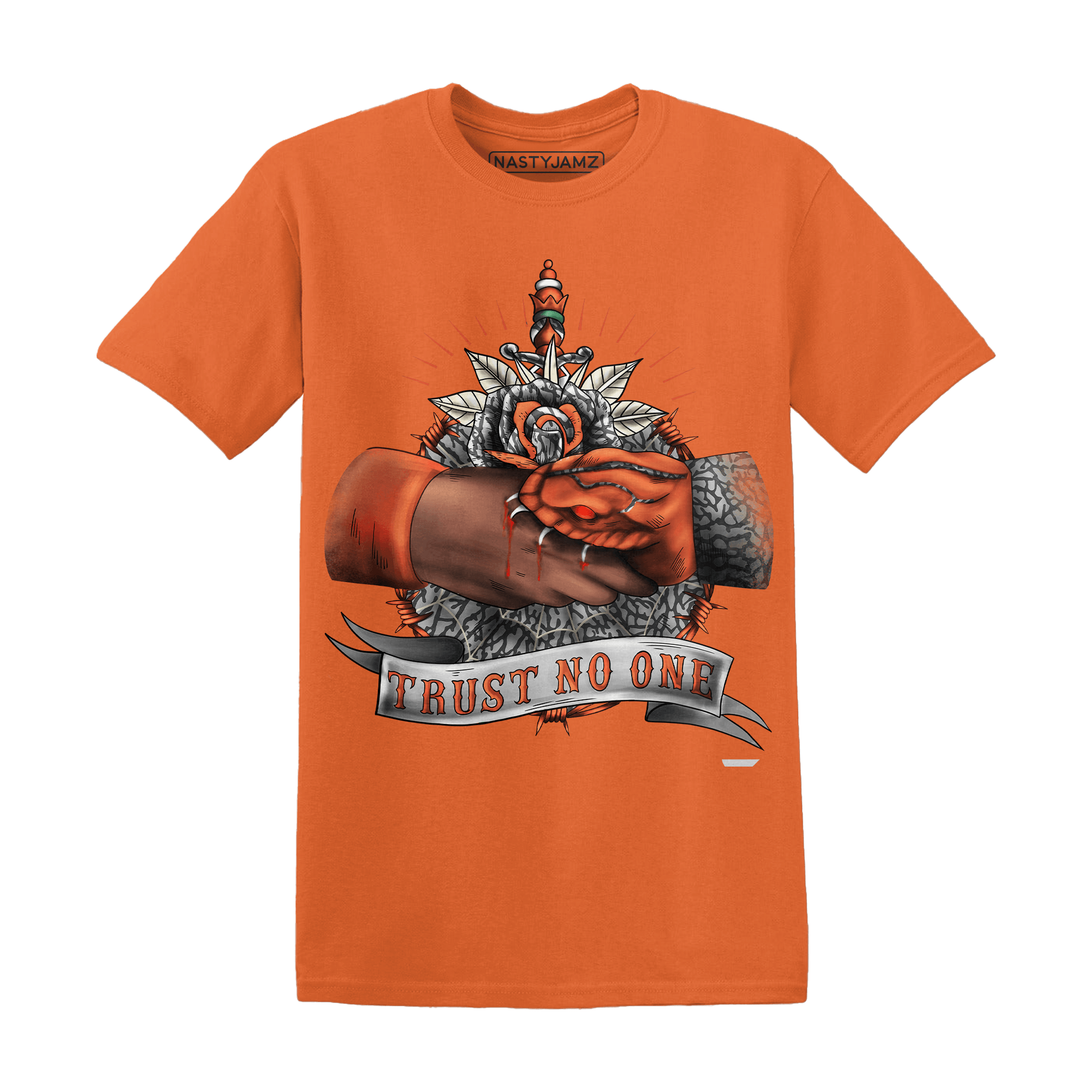 Georgia Peach 3s T Shirt Match Trust No One Old School - NastyJamz