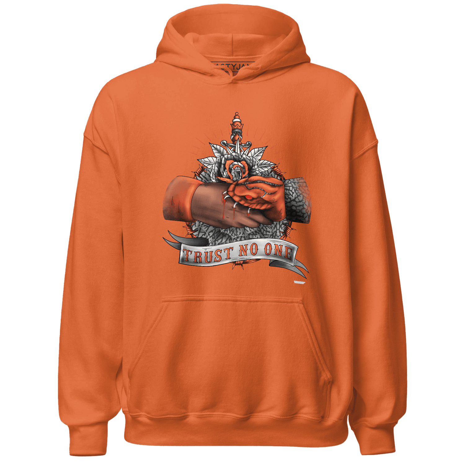 Georgia Peach 3s Hoodie Match Trust No One Old School - NastyJamz