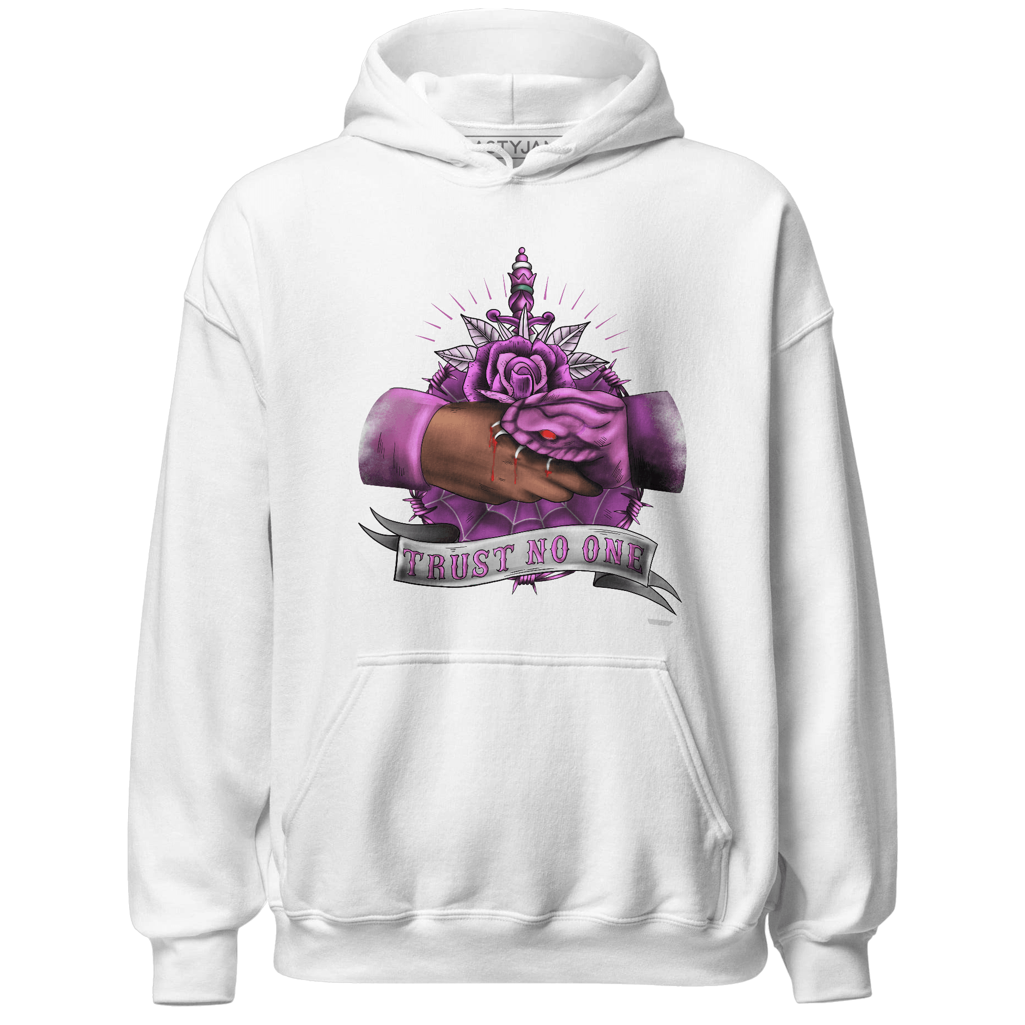 GS Hyper Violet 4s Hoodie Match Trust No One Old School - NastyJamz