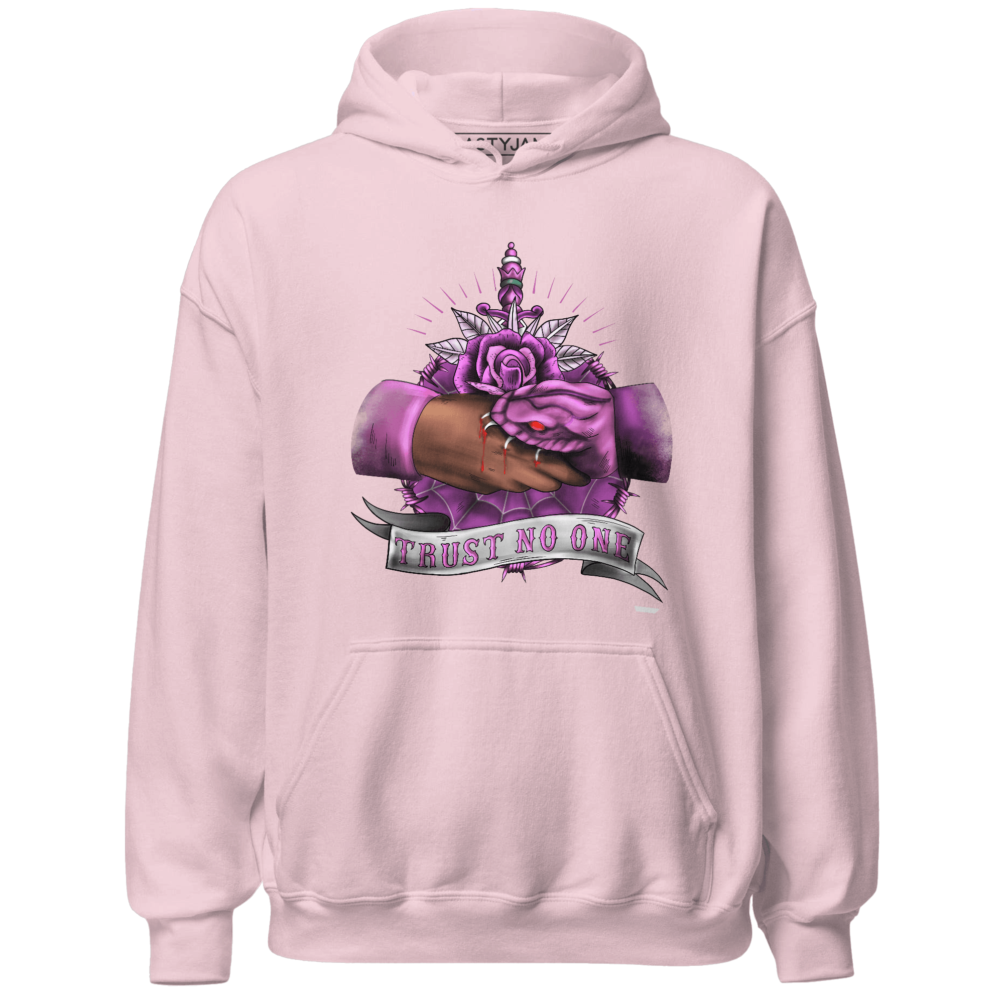 GS Hyper Violet 4s Hoodie Match Trust No One Old School - NastyJamz