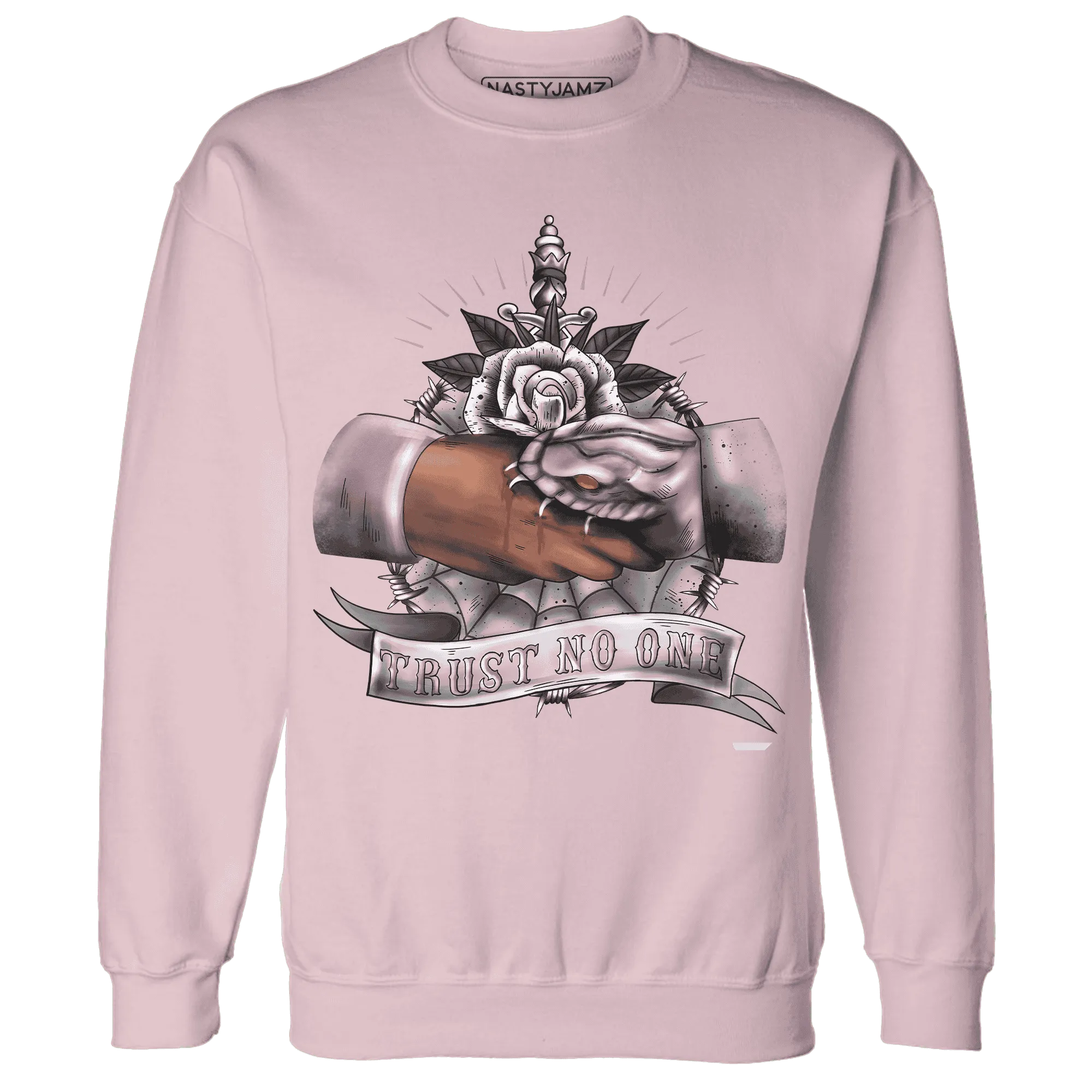 Orchid-Neutral-Grey-Black-White-4s-NastyJamz-Sweatshirt-Match-Trust-No-One-Old-School