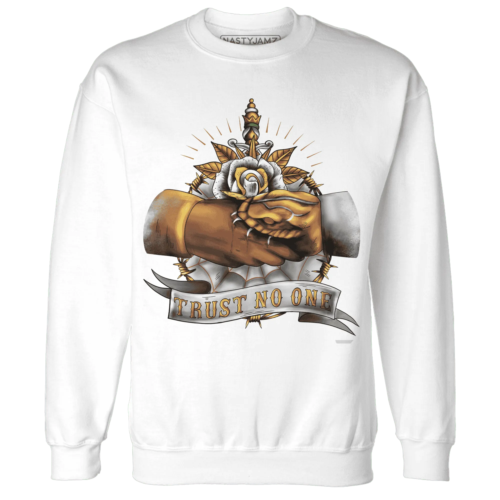 Dunk-Low-Retro-Wheat-Orange-NastyJamz-Sweatshirt-Match-Trust-No-One-Old-School