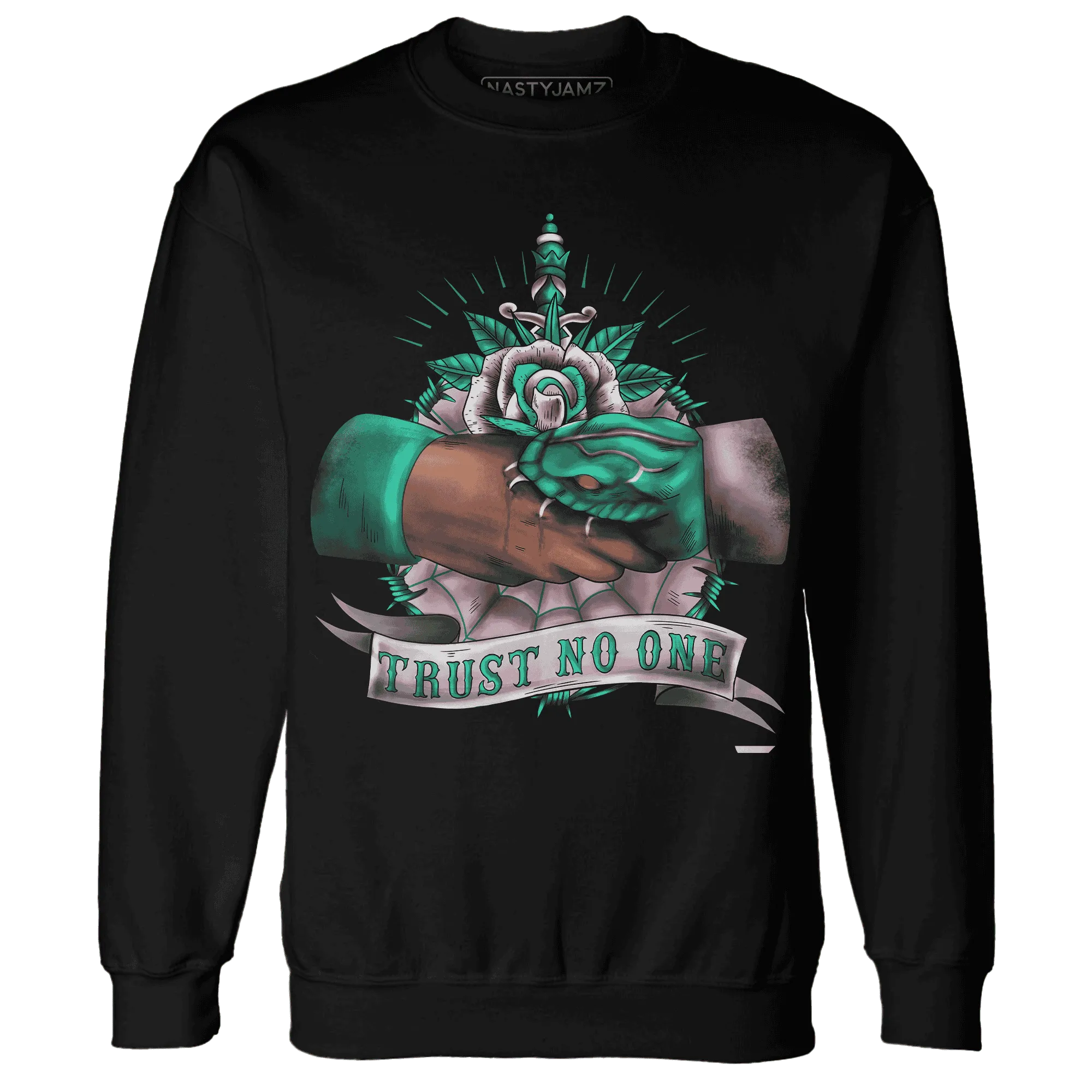NastyJamz-Dunk-Pink-Malachite-Medium-Soft-Low-Sail-Sweatshirt-Match-Trust-No-One-Old-School