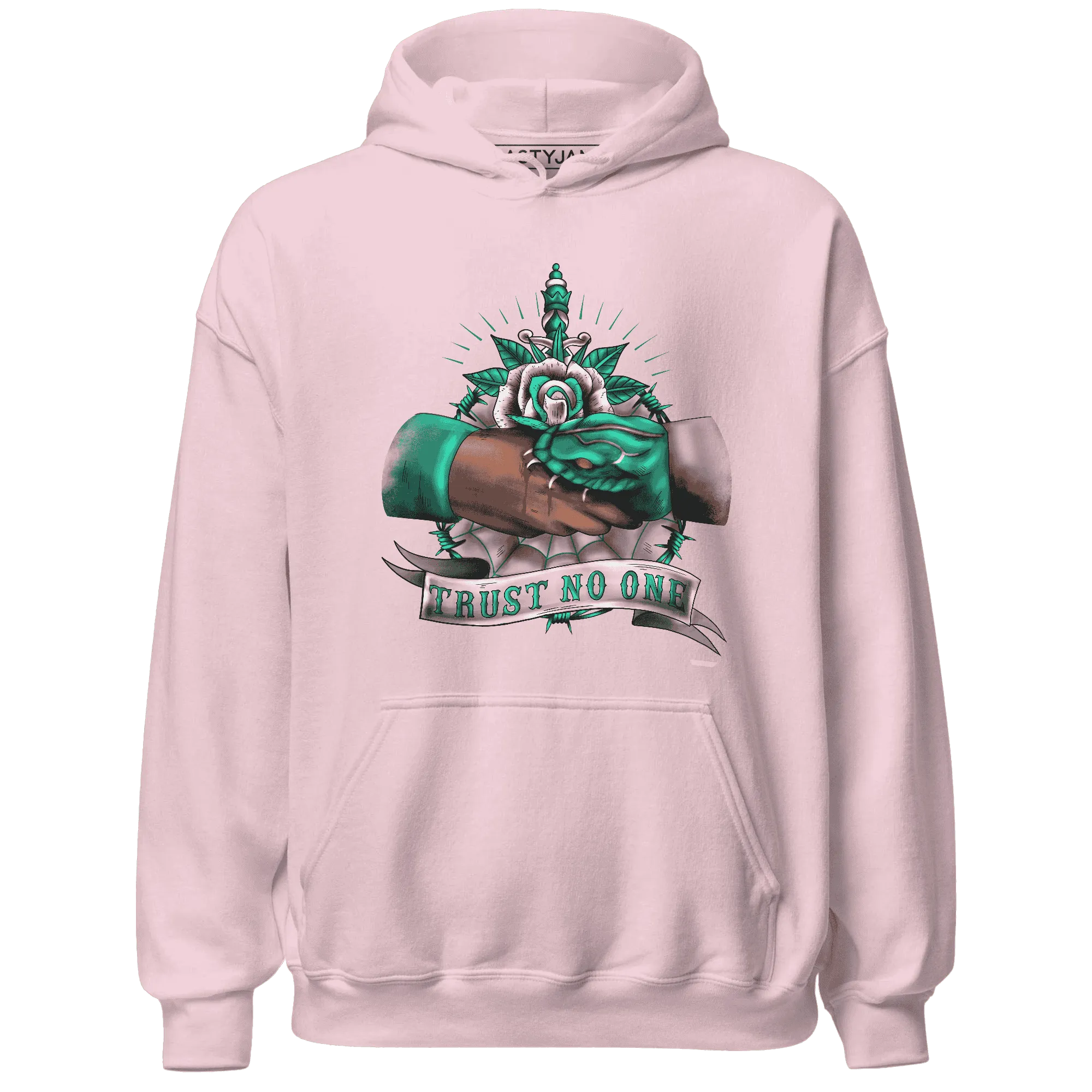 NastyJamz-Dunk-Pink-Malachite-Medium-Soft-Low-Sail-Hoodie-Match-Trust-No-One-Old-School