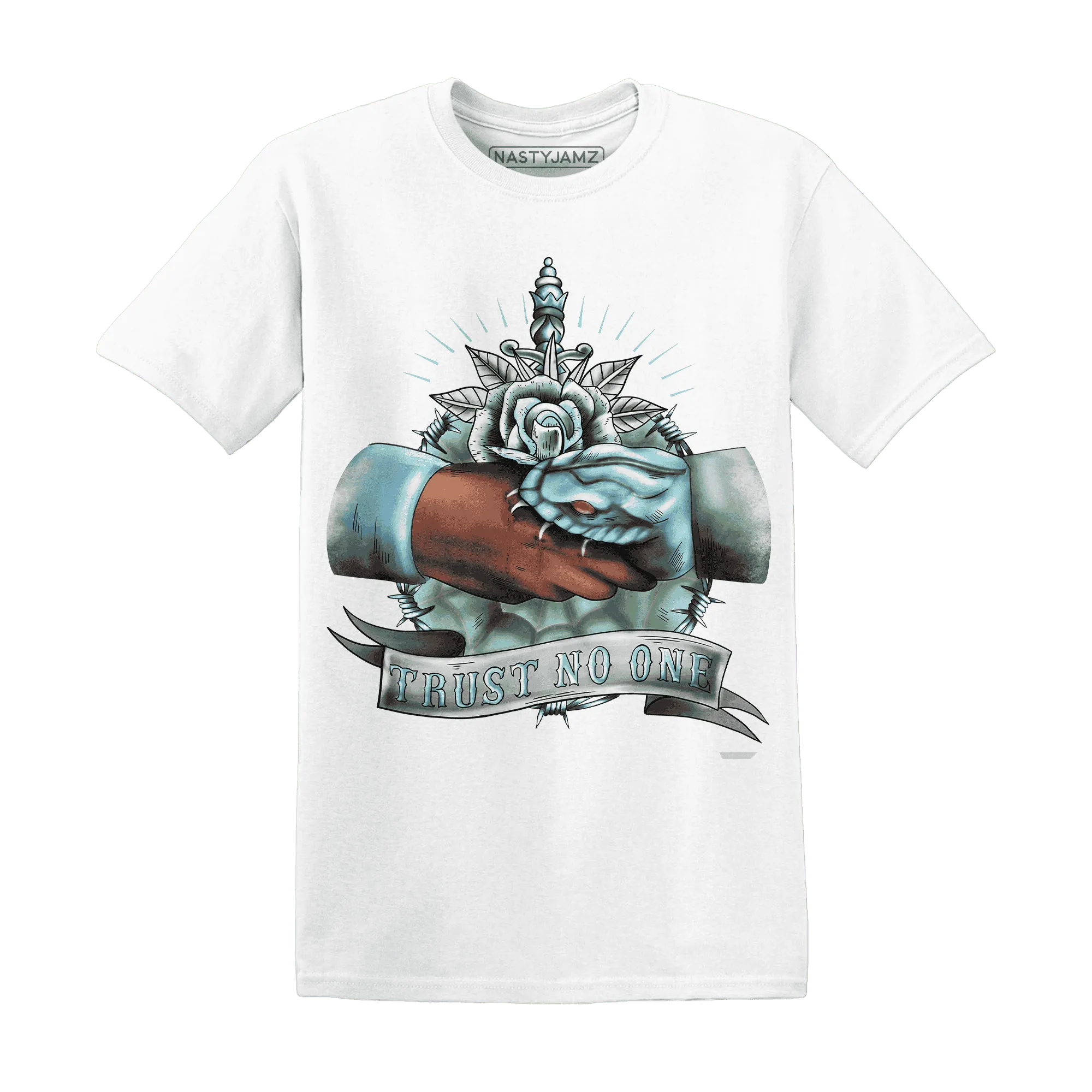 Dunk-Verdy-Visty-NastyJamz-T-Shirt-Match-Trust-No-One-Old-School