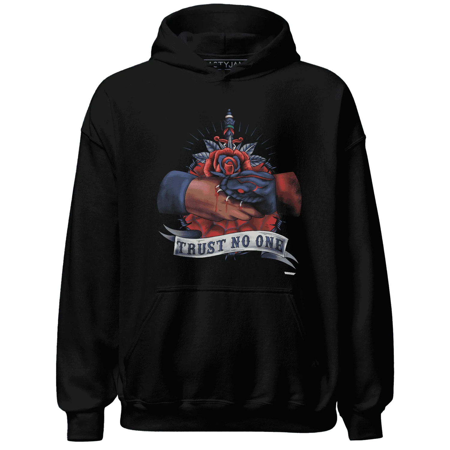 VaporMax-Air-Plus-Midnight-Navy-Gold-Black-NastyJamz-Hoodie-Match-Trust-No-One-Old-School