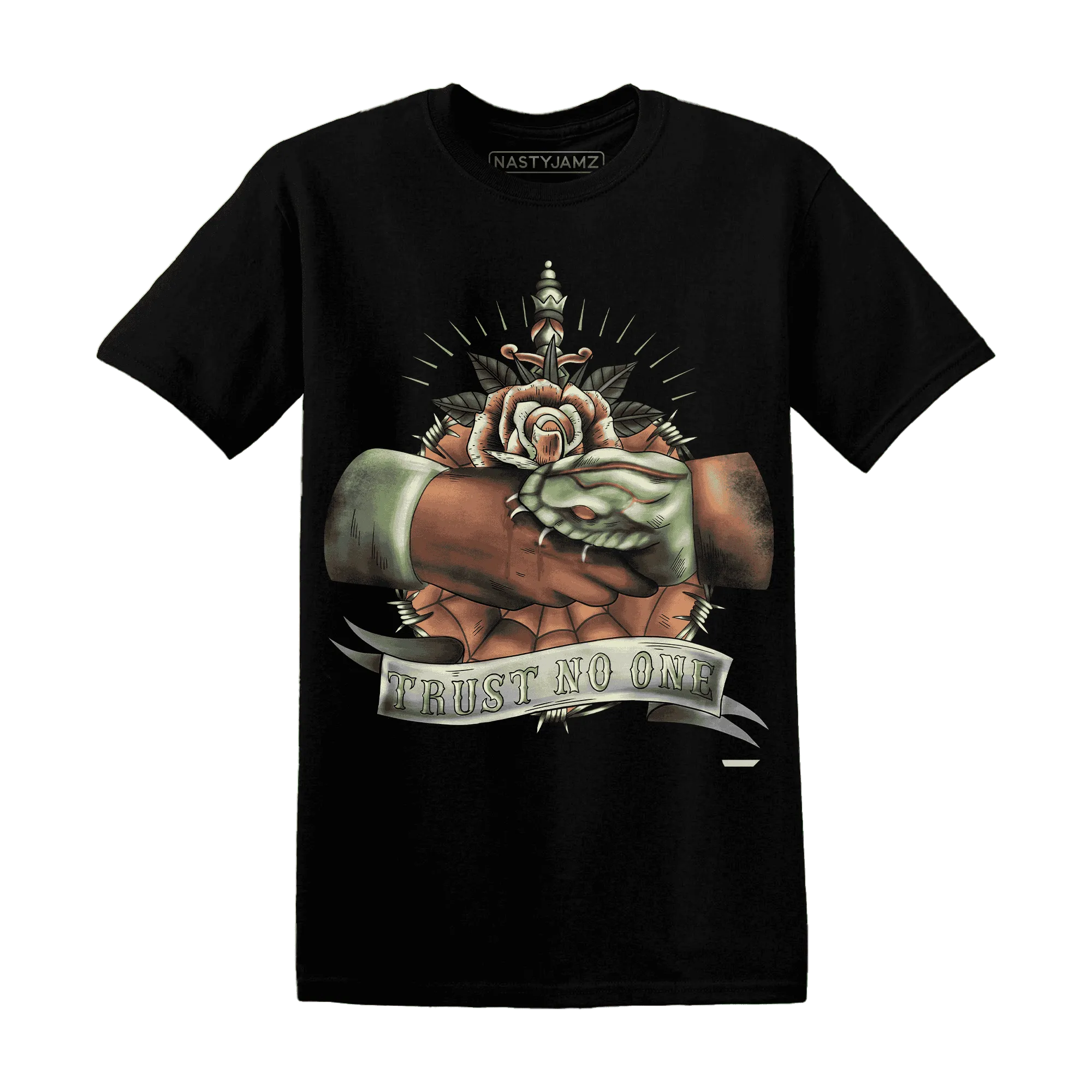 NastyJamz-VaporMax-Plus-Alligator-T-Shirt-Match-Trust-No-One-Old-School