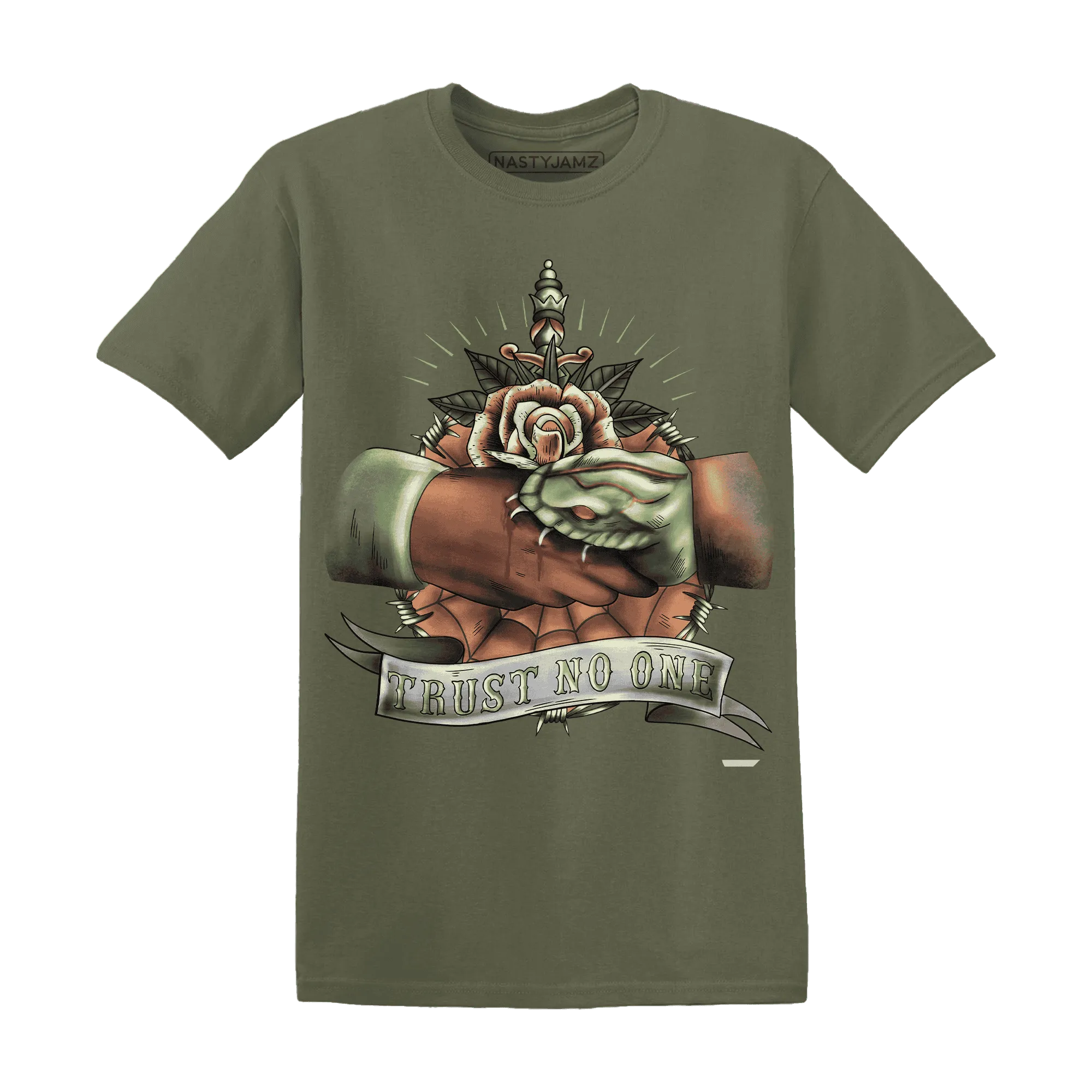 NastyJamz-VaporMax-Plus-Alligator-T-Shirt-Match-Trust-No-One-Old-School