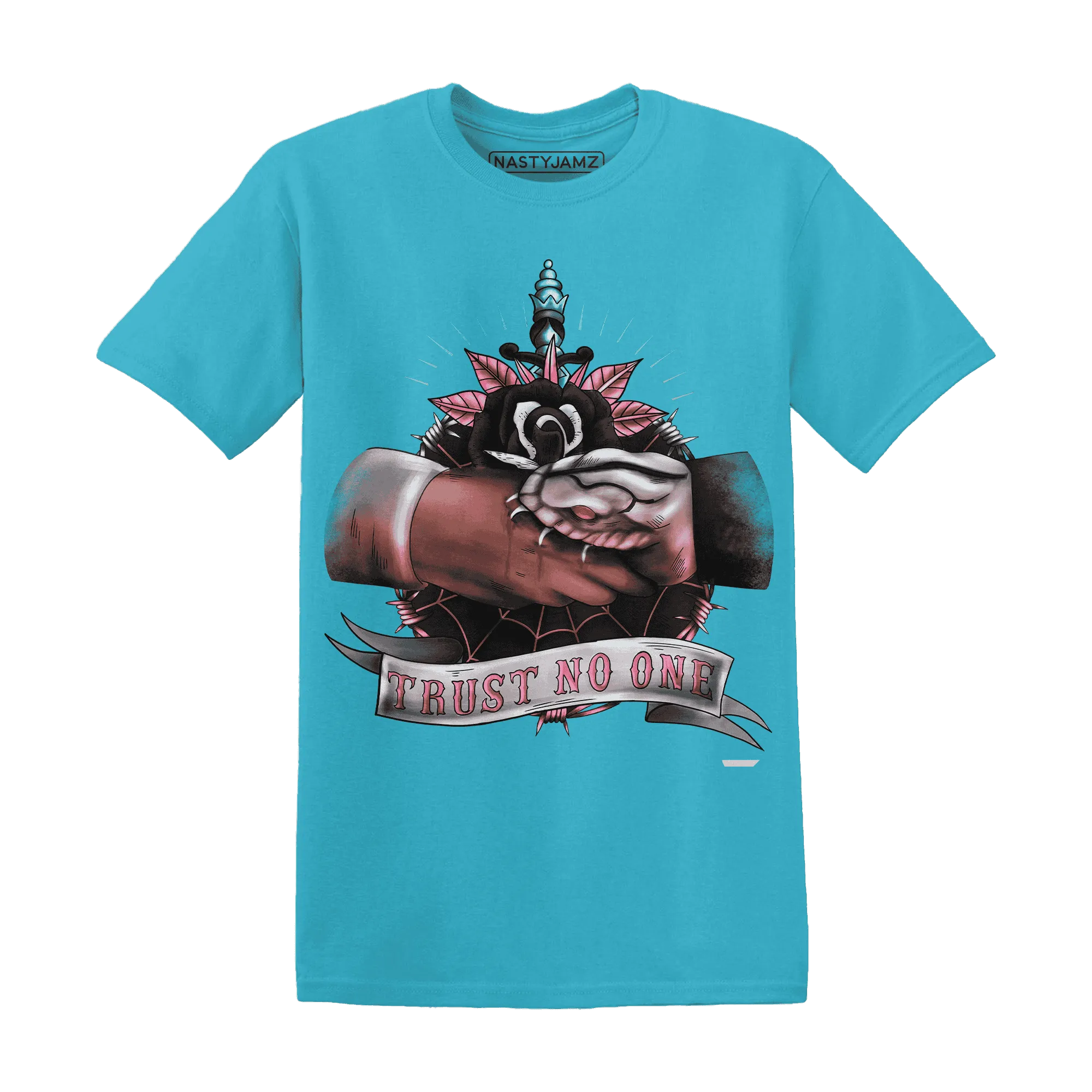 NastyJamz-VaporMax-Plus-South-Beach-T-Shirt-Match-Trust-No-One-Old-School