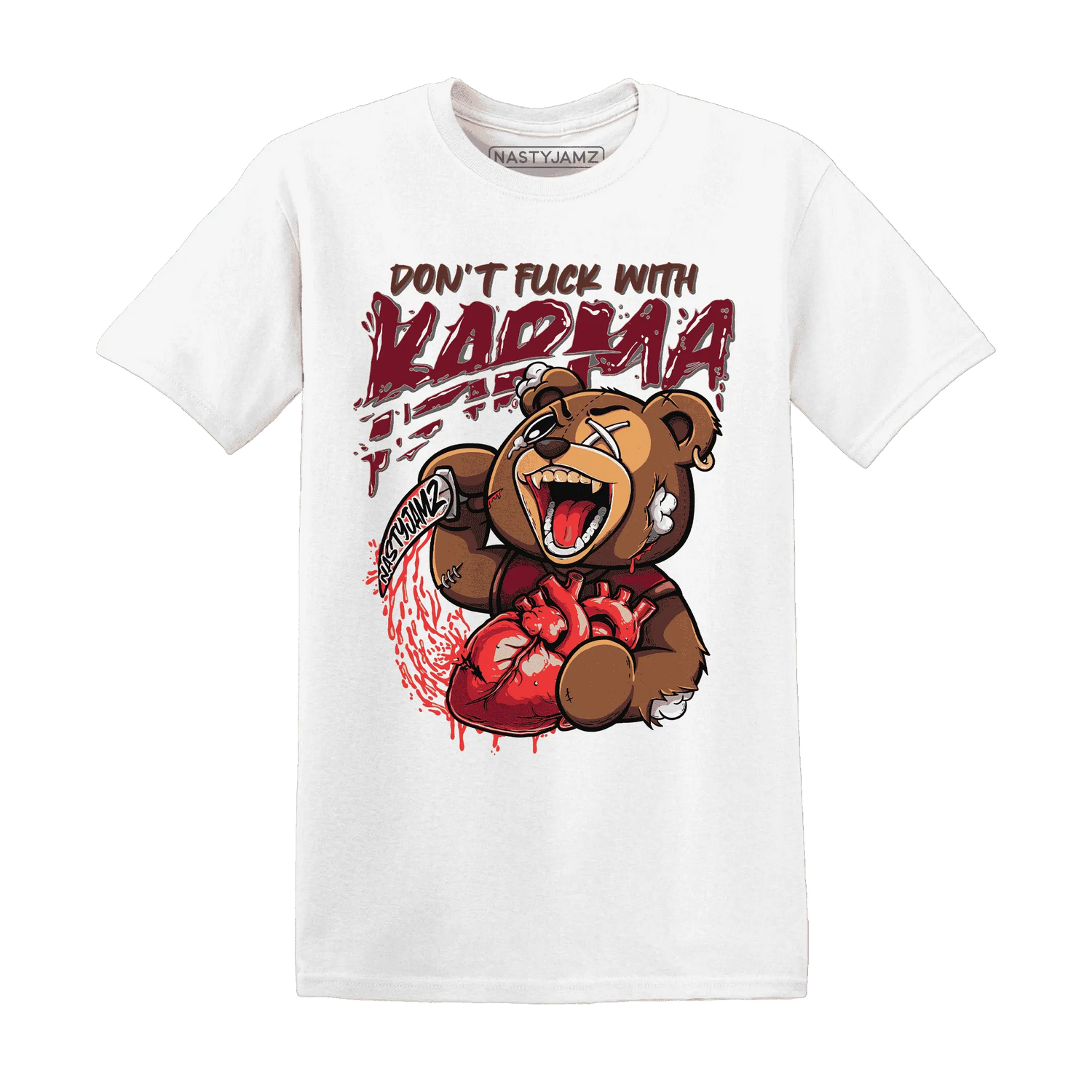 High-White-Team-Red-1s-T-Shirt-Match-Turn-The-Tables-BER