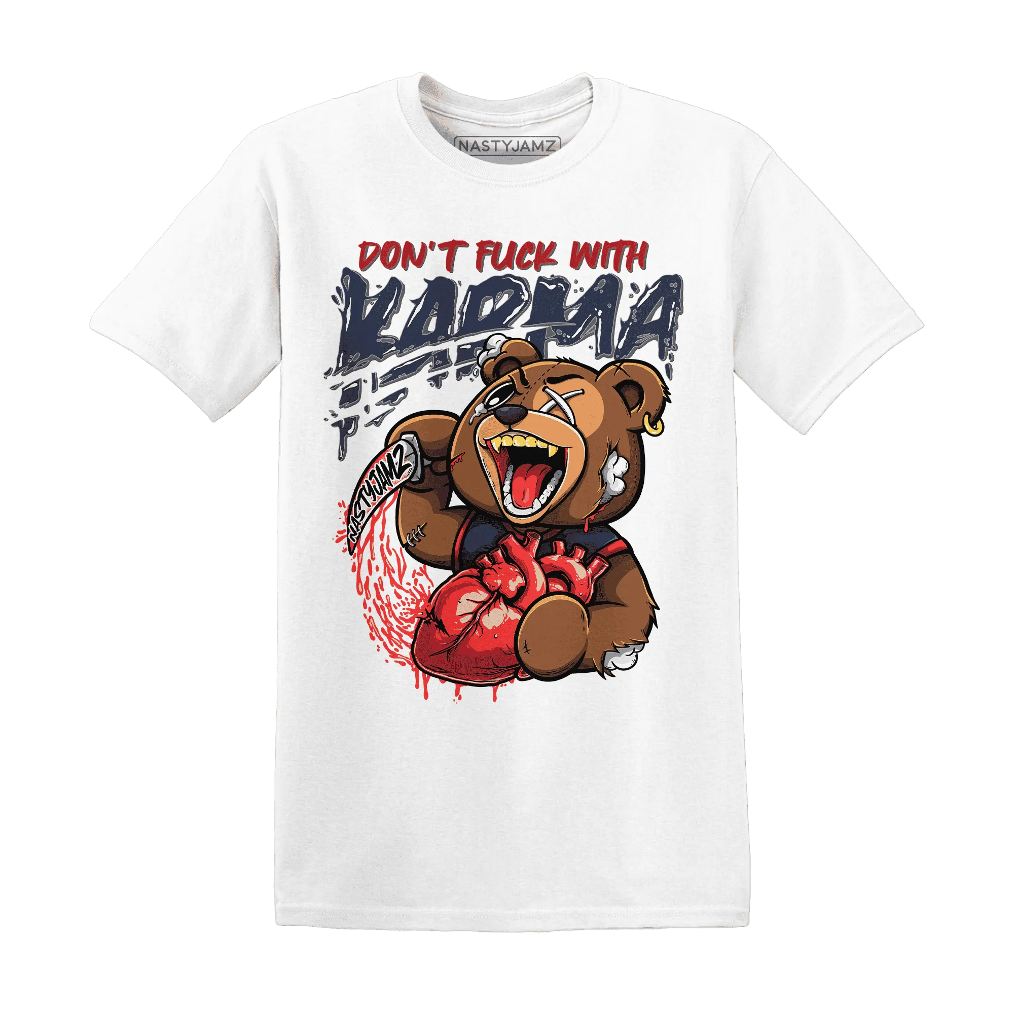 White-Navy-6s-T-Shirt-Match-Turn-The-Tables-BER