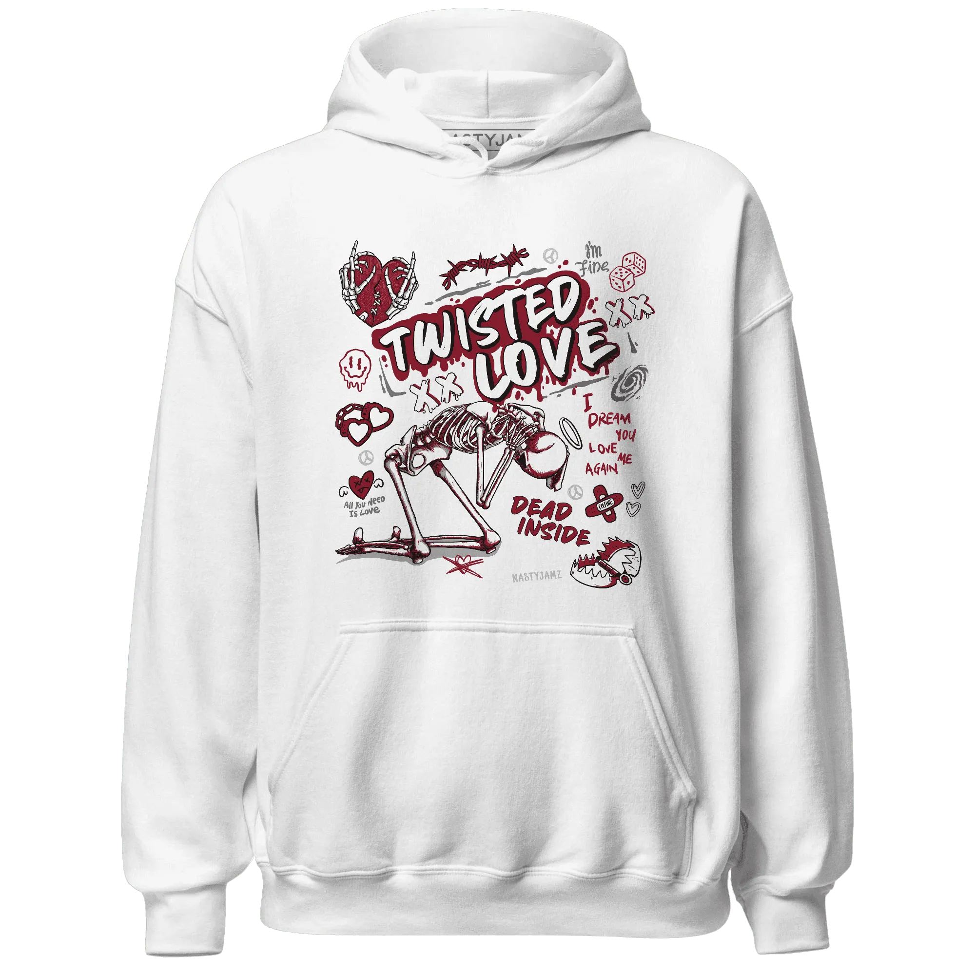 NastyJamz-Retro-Red-Taxi-12s-Hoodie-Match-Twisted-Love